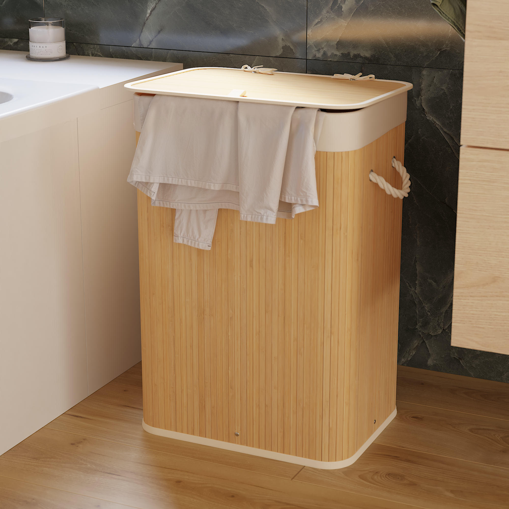 Bac à linge l.30 x H.60 x P.40 cm SENSEA - 2