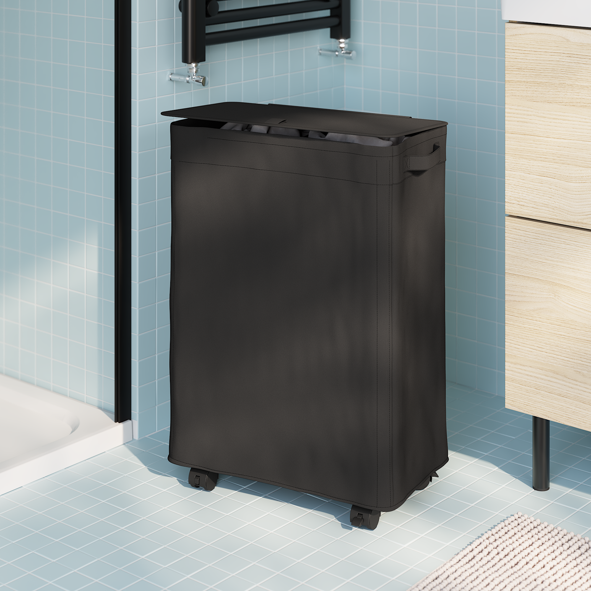 Bac à linge l.26 x H.60 x P.45 cm SENSEA - 2