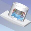 Extrator de ar wc S&P SILENT C100 100 m³/h branco - 12
