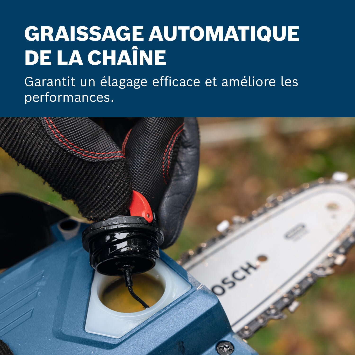 Graissage automatique chaîne bosch pro - 3