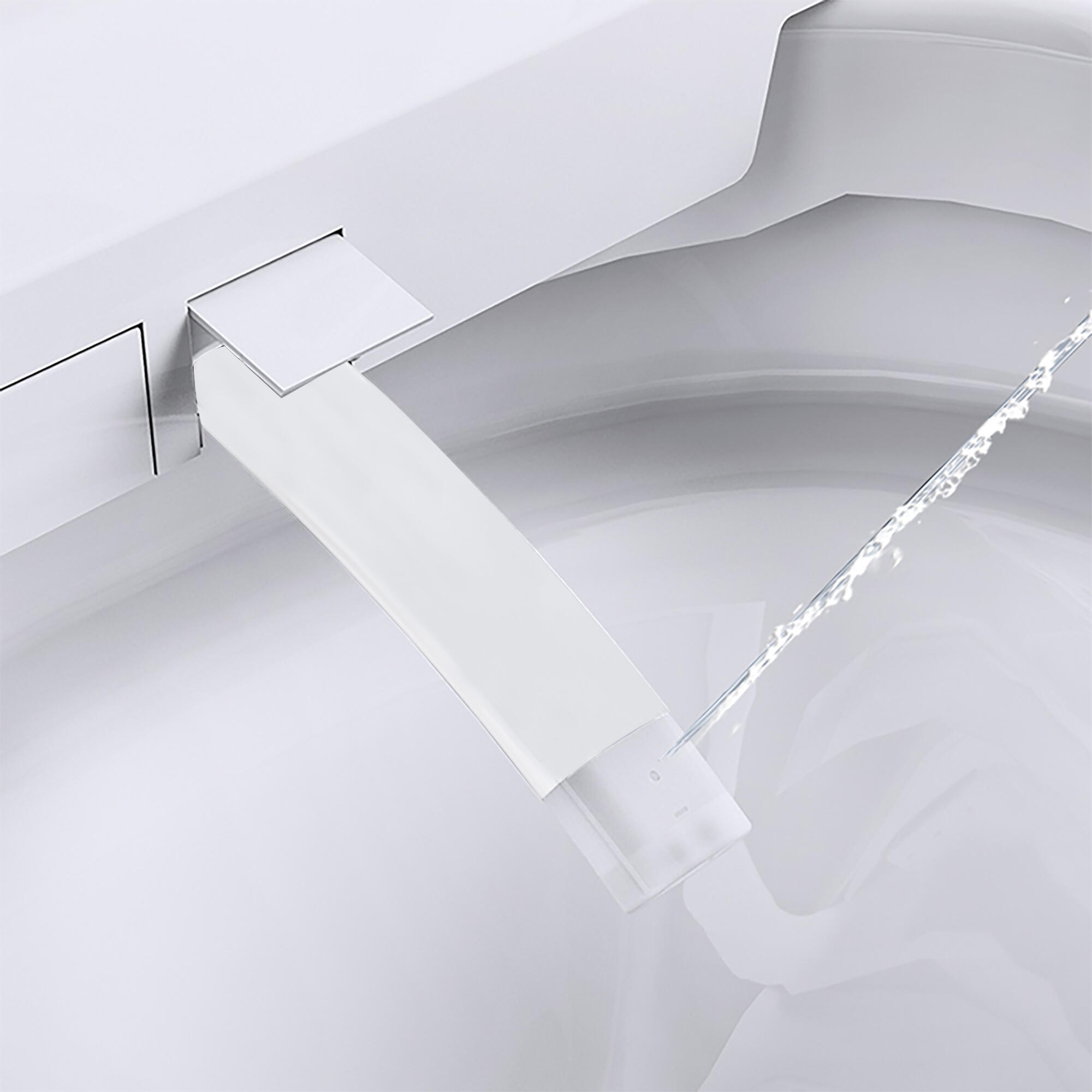 Inodoro Japonés ArteCristal Smart Arte Wash aroma in-tank color blanco con salida dual y cánula de limpieza automática y manual, higiene intima avanzada, función de secado y asiento calefactable - 4