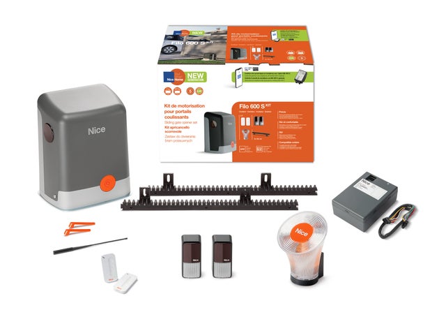 Moteur pour portail coulissant, NICE HOME, Filo 600 kit