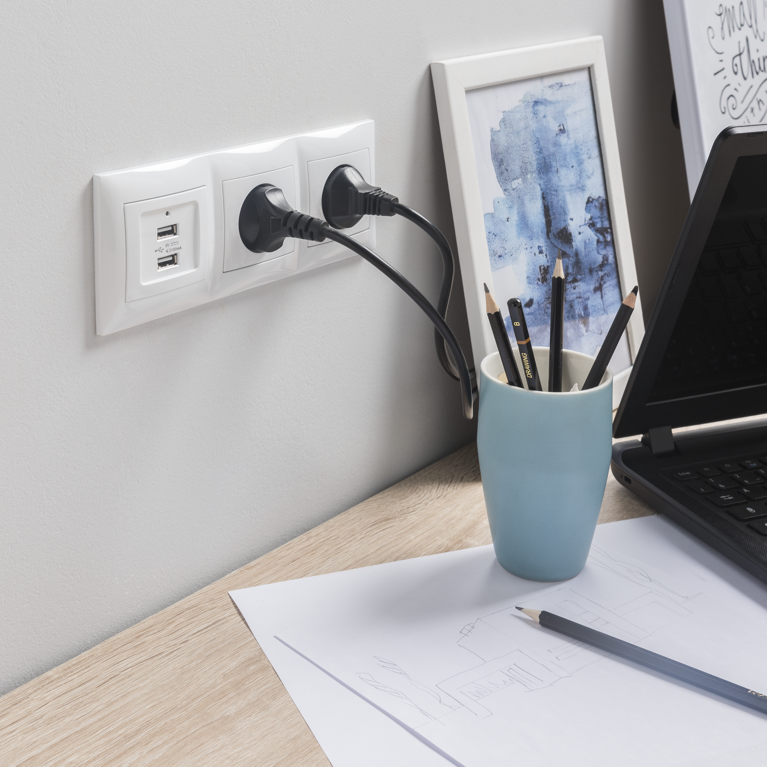 Espelho triplo LEXMAN LIKA BRANCO - 3