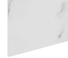 Fond de hotte verre trempé effet marbre L.60 cm x l.70c cm Blanc - 3