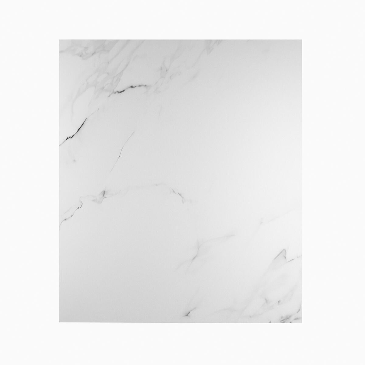 Fond de hotte verre trempé effet marbre L.60 cm x l.70c cm Blanc - 2