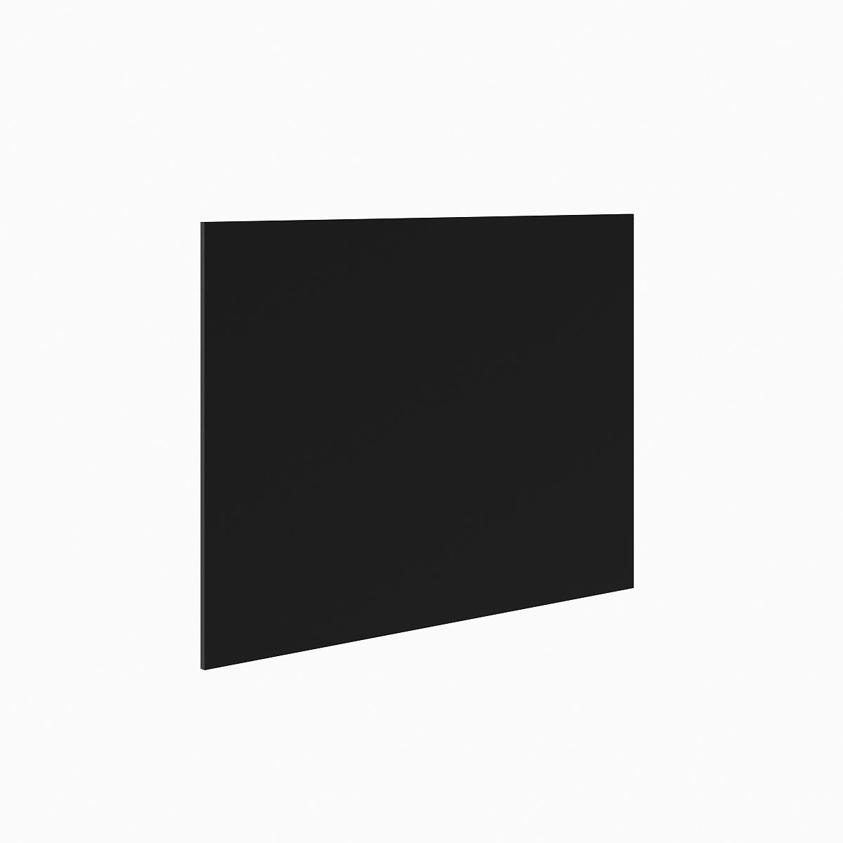Fond de hotte Noir brillant L.60 x H.45 cm, Ep.4 mm - 2