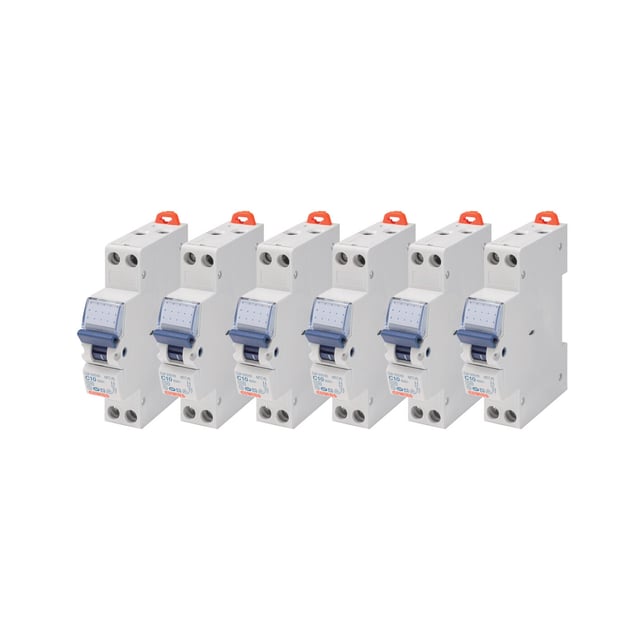 Interruttore magnetotermico GEWISS 1P 10A 4.5kA 1M 230V GW90026DY