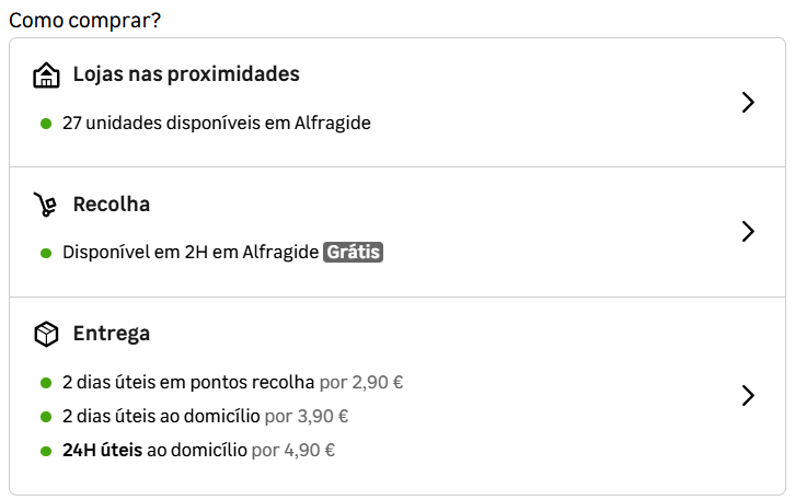 métodos de entrega leroy merlin