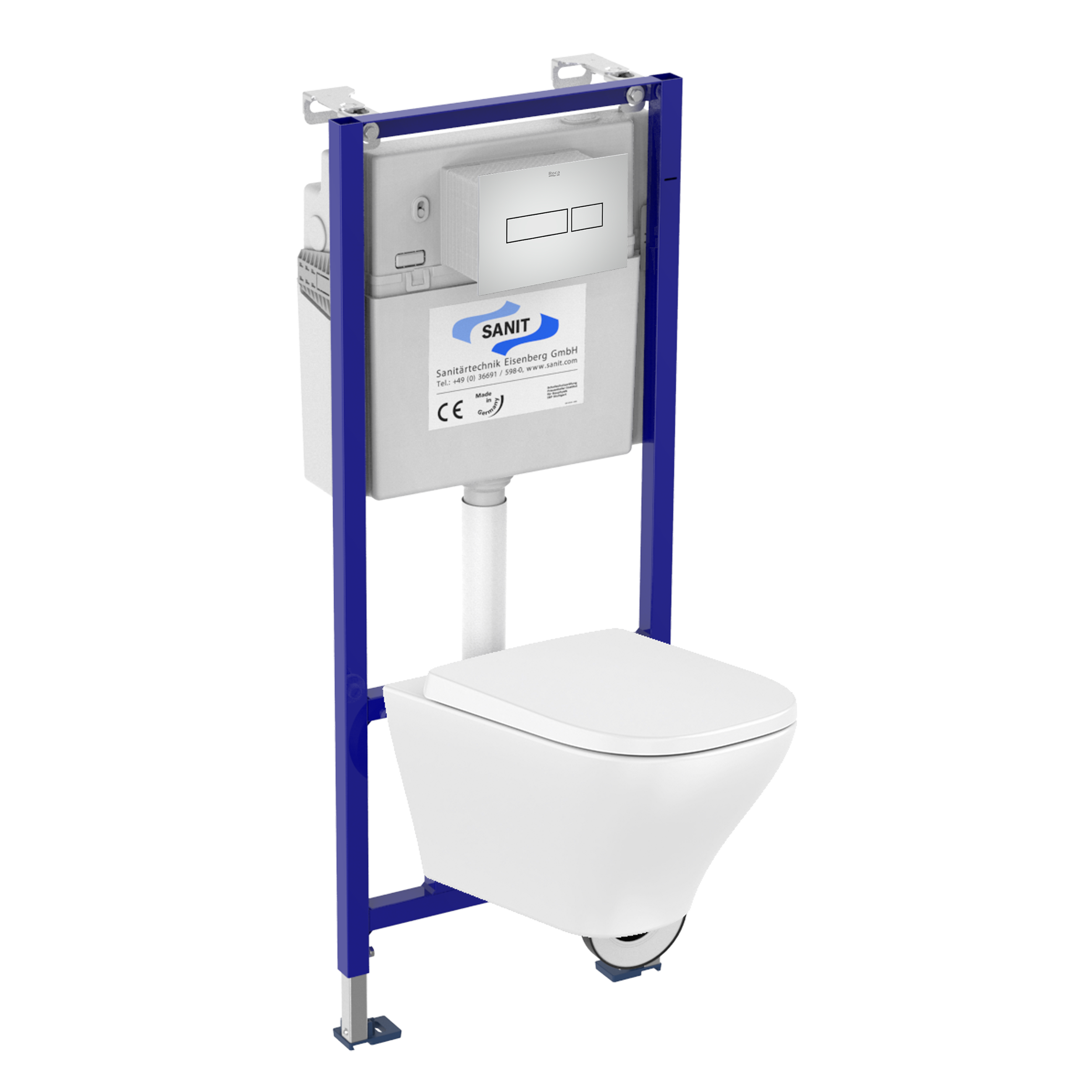 Zestaw podtynkowy Adagio stelaż miska WC Rimles Vortex przycisk czarny Roca