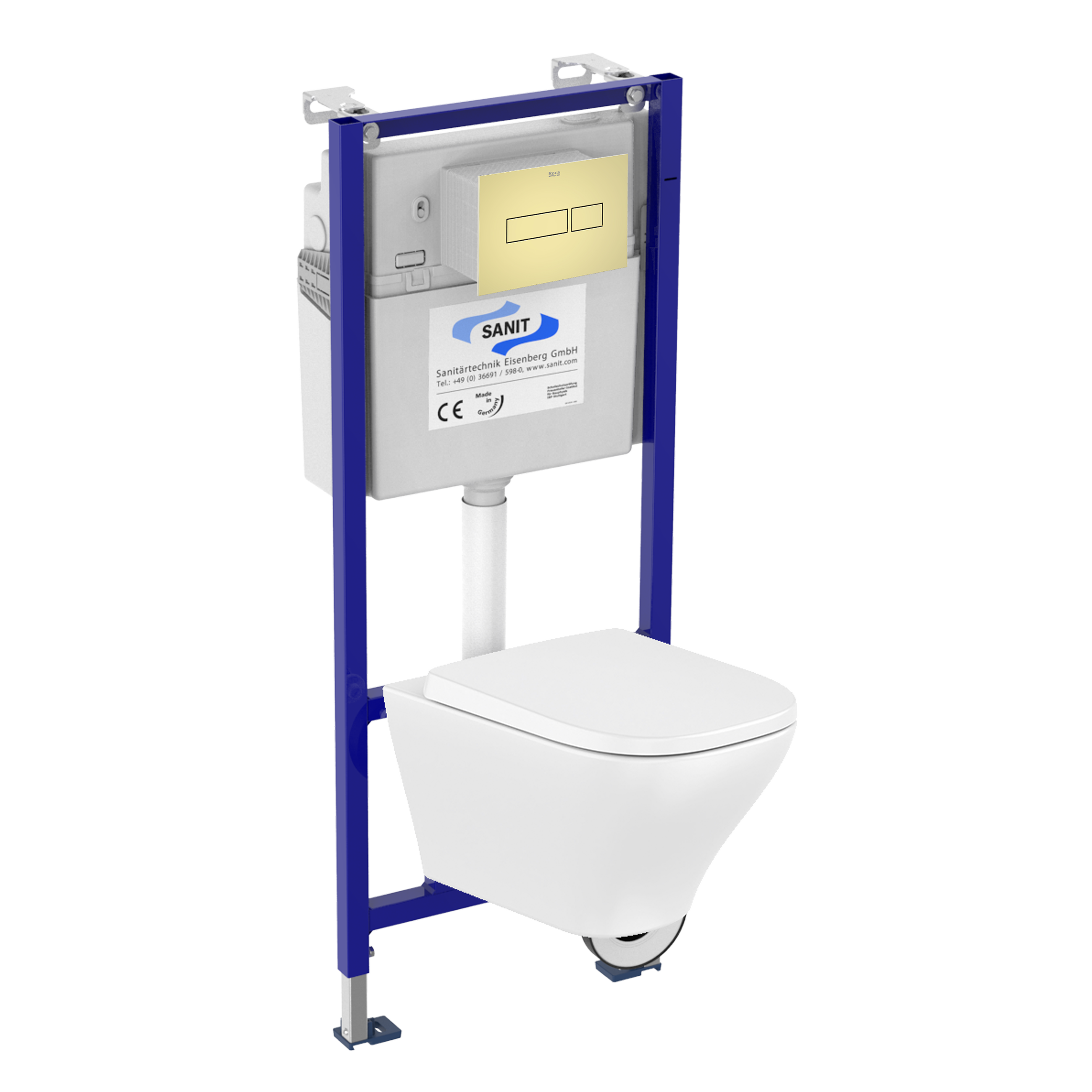 Zestaw podtynkowy Adagio stelaż miska WC Rimless Vortex przycisk czarny Roca