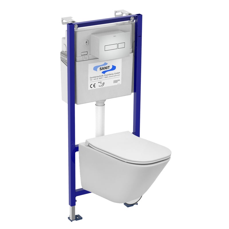 Zestaw podtynkowy Cassandra stelaż miska WC przycisk chrom Roca