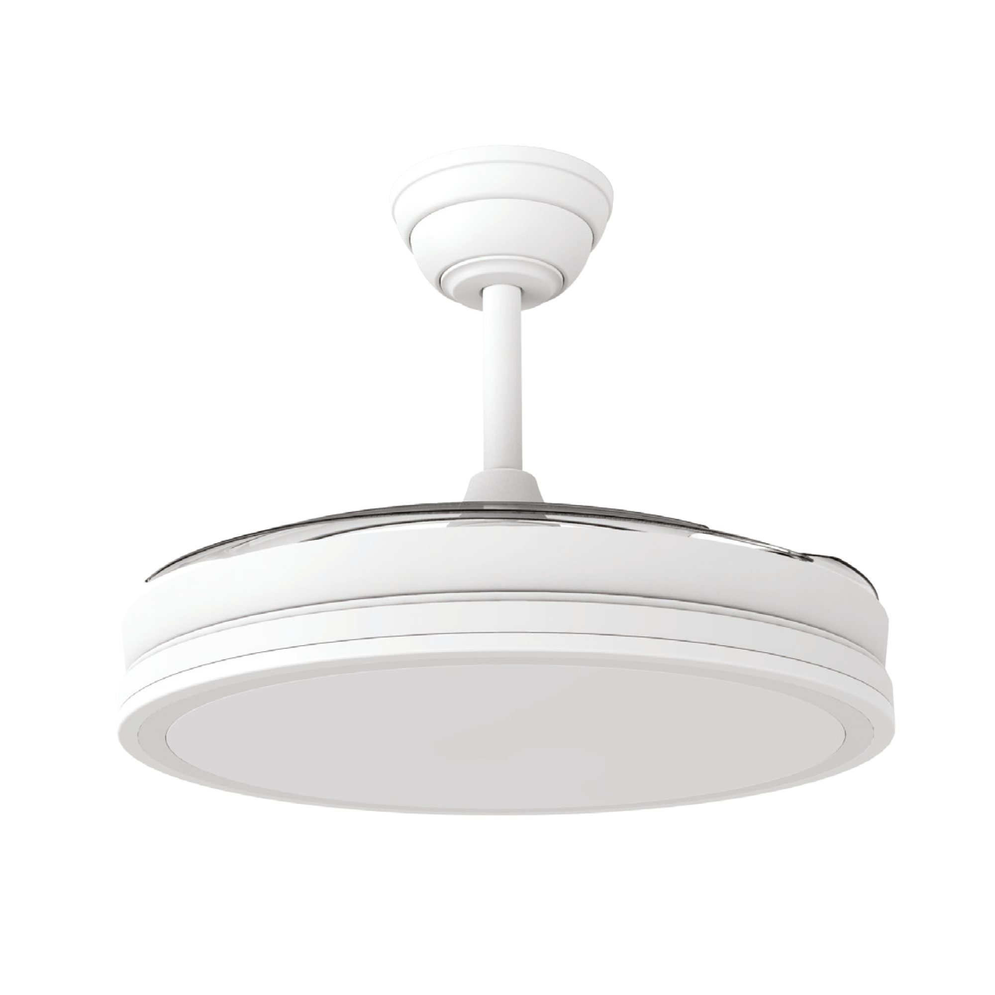 Ventoinha de teto Supereco diâmetro 106cm 5280lm 3 cores de luz regulável (3000k, 4000k e 6000k) branca Cristal Record - 2