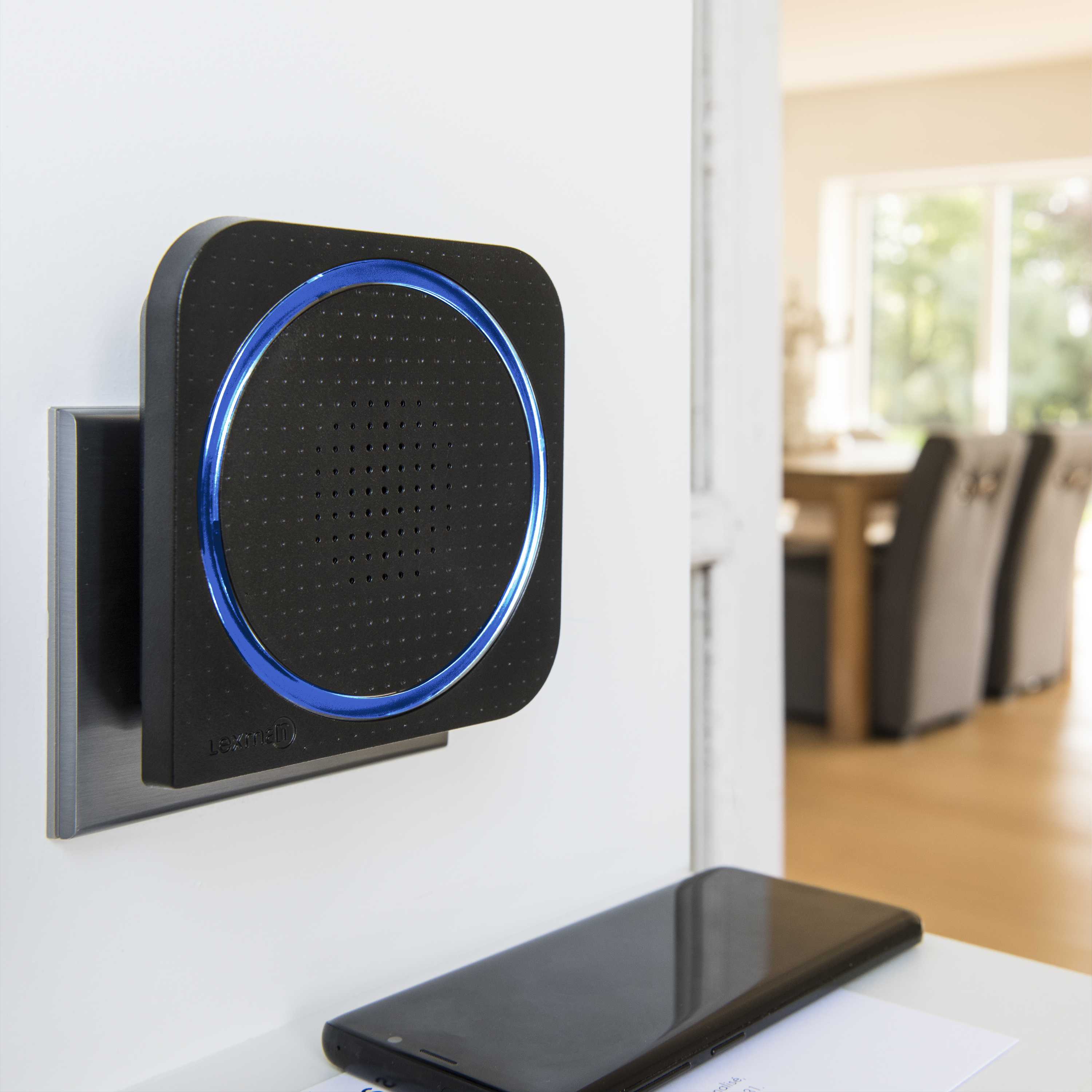 Sonnette sans fil LEXMAN enfichable et flash D03, noir - 4