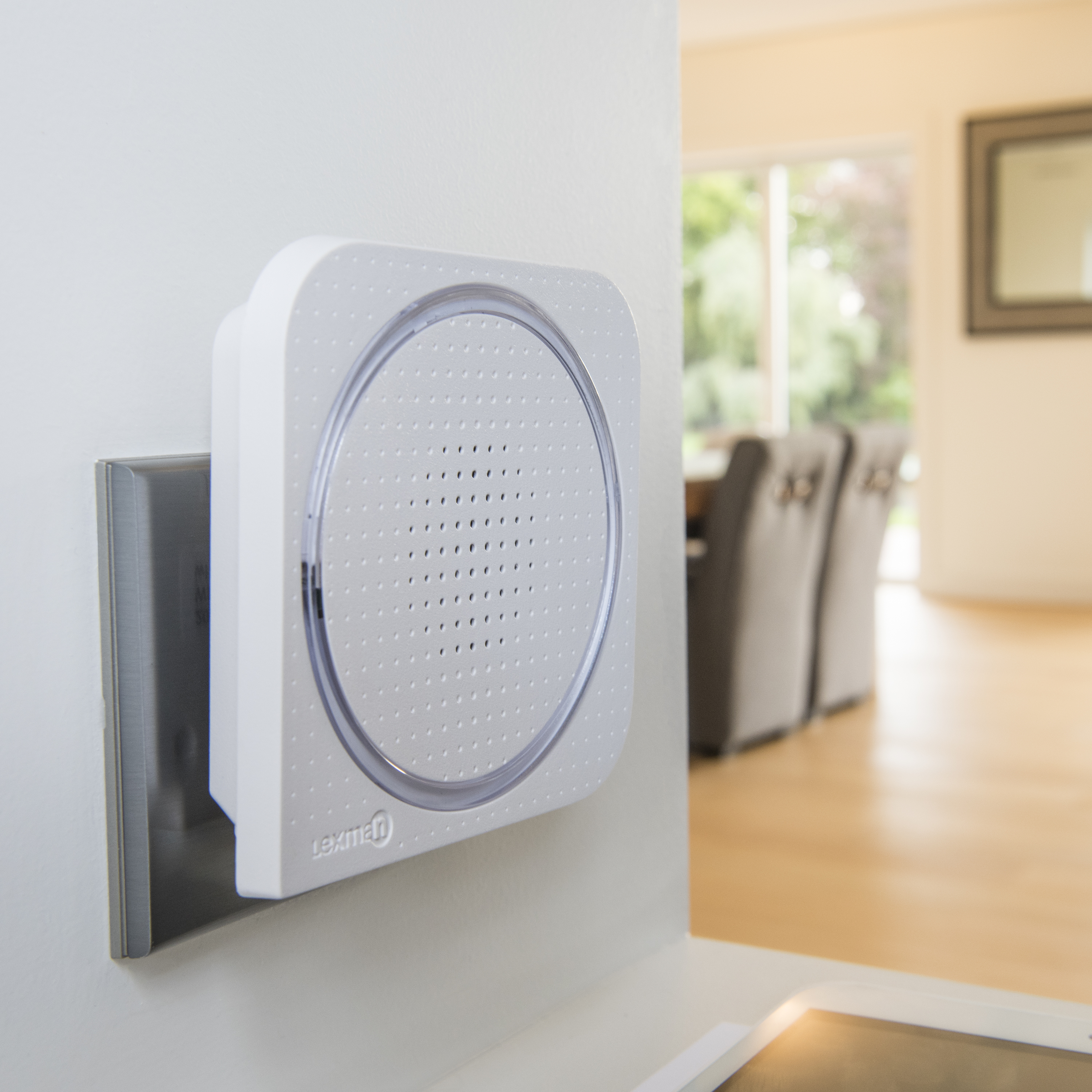 Kit campainha sem fios LEXMAN COM FLASH BRANCO - 3