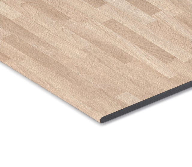 Encimera de cocina laminada compacta Eleki haya 360x63 cm espesor 13mm