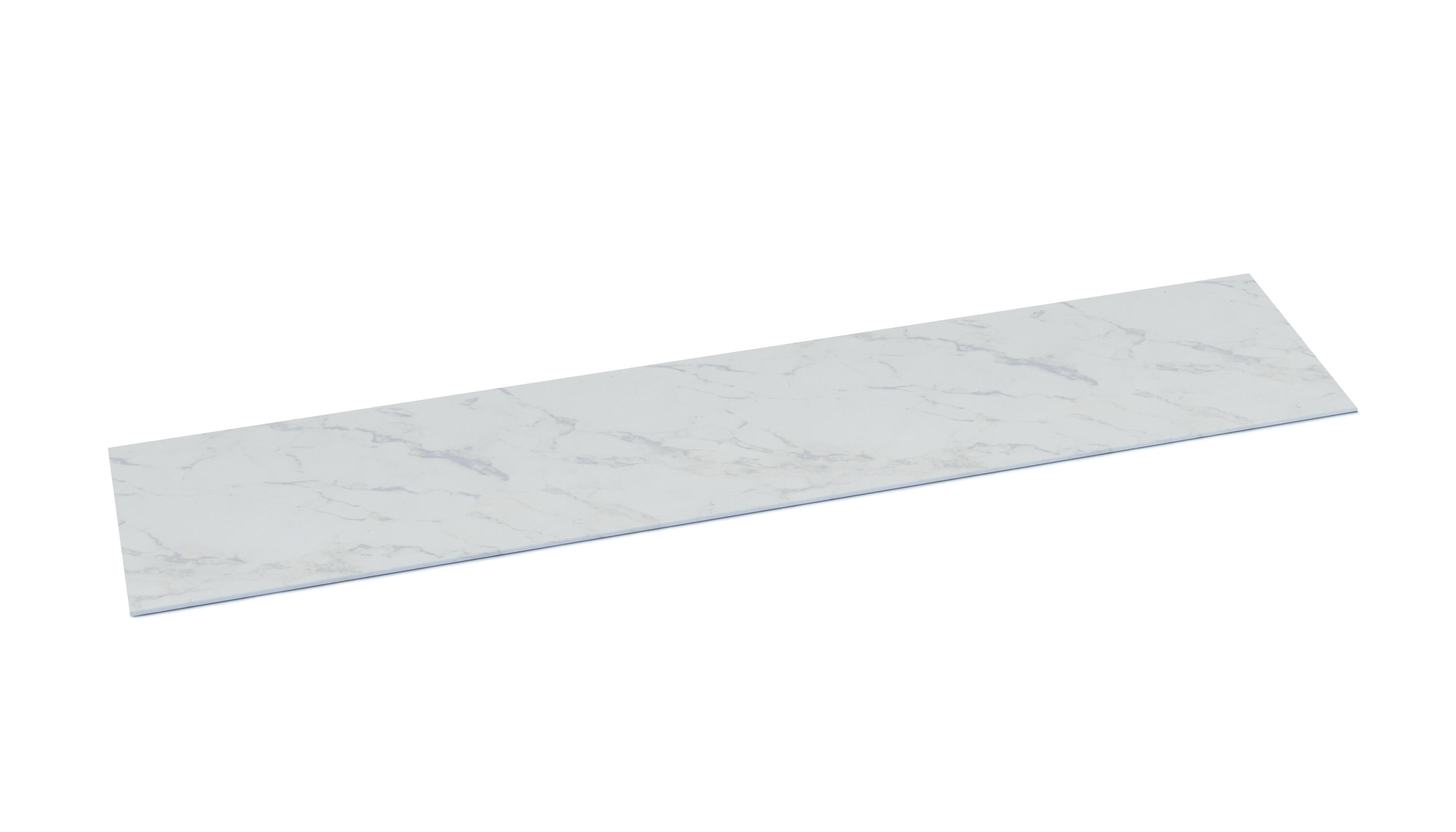 Encimera de cocina laminada compacta Amazona marmol blanco 244x63 cm espesor 13mm - 7