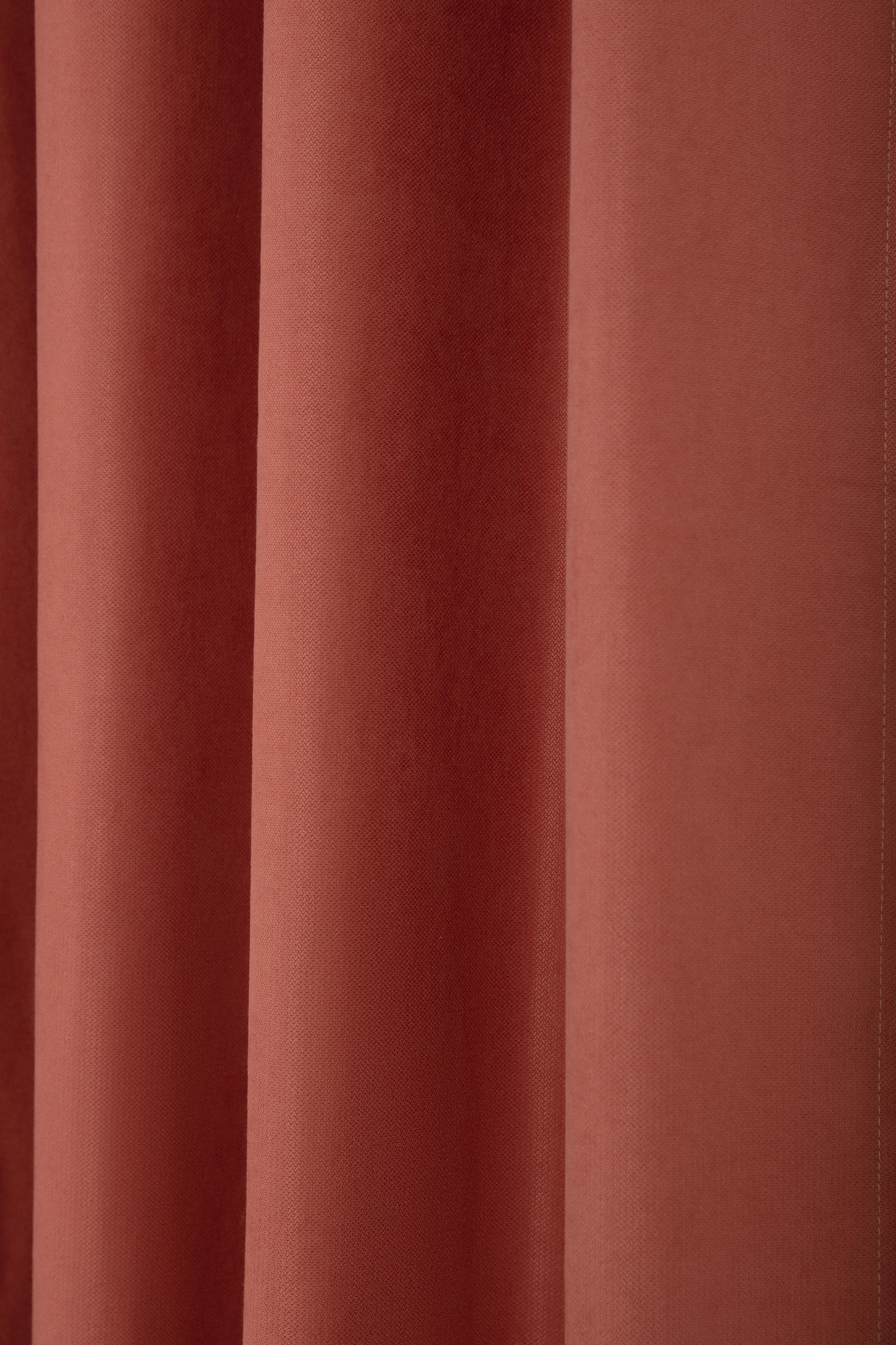 Rideau tamisant thermique, Cocoon, terracotta H.250 x l.130 cm - 2
