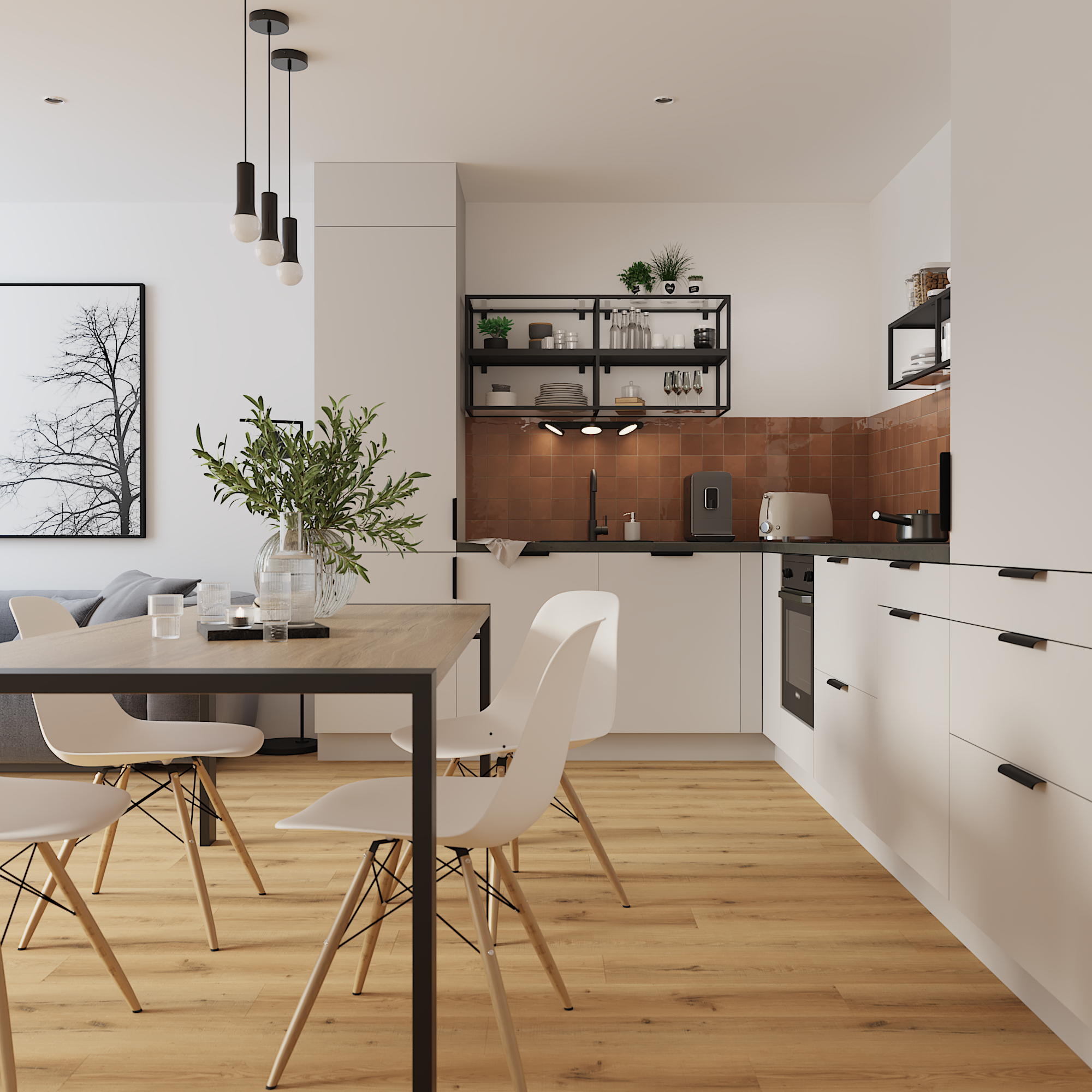 SPC effetto legno marrone Sp 5.5 mm con sottopavimento integrato ARTENS Glentana2 1.54 m² - 6