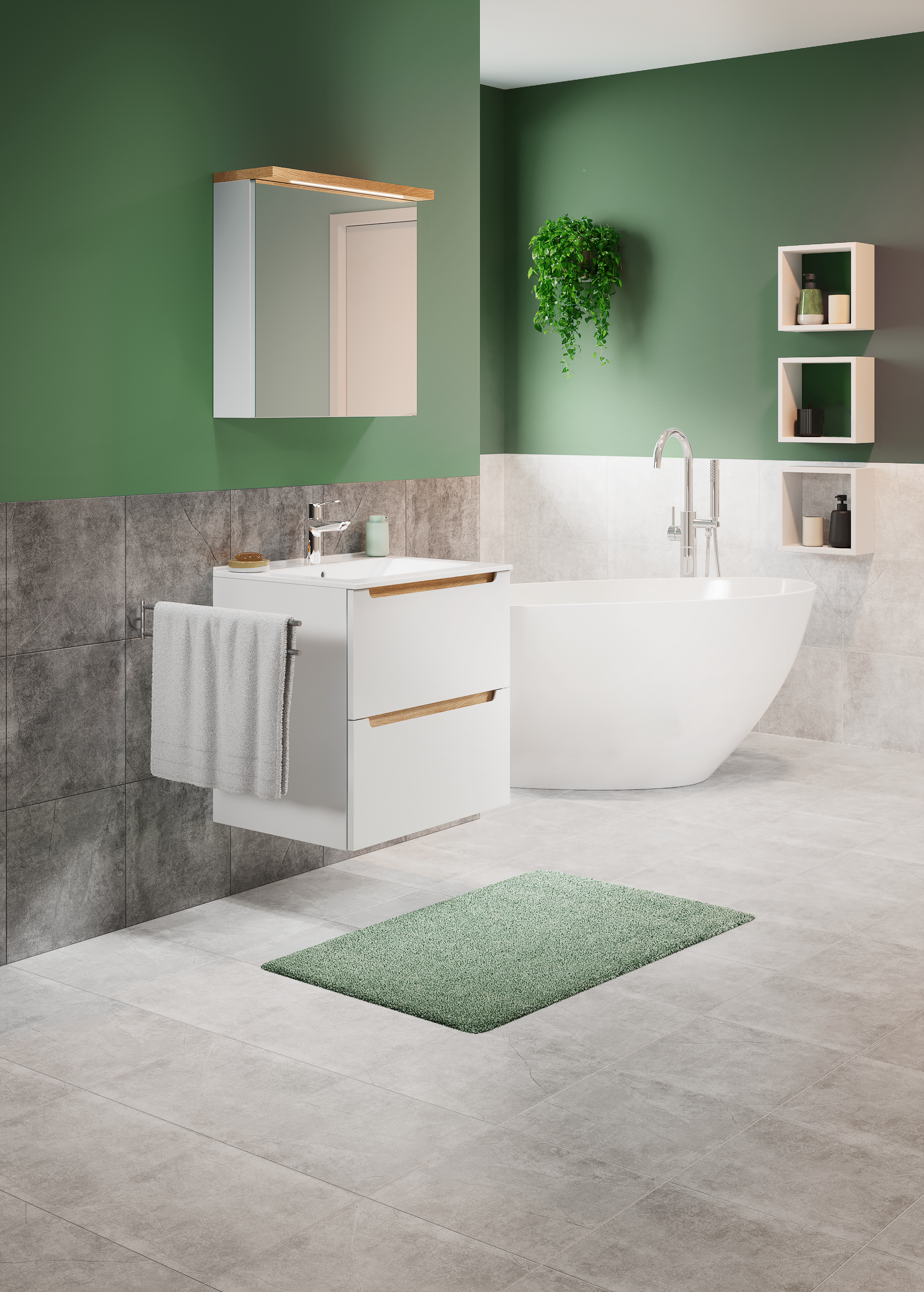 Szafka pod umywalkę Stilla (3 listwy) 60 Defra - 2