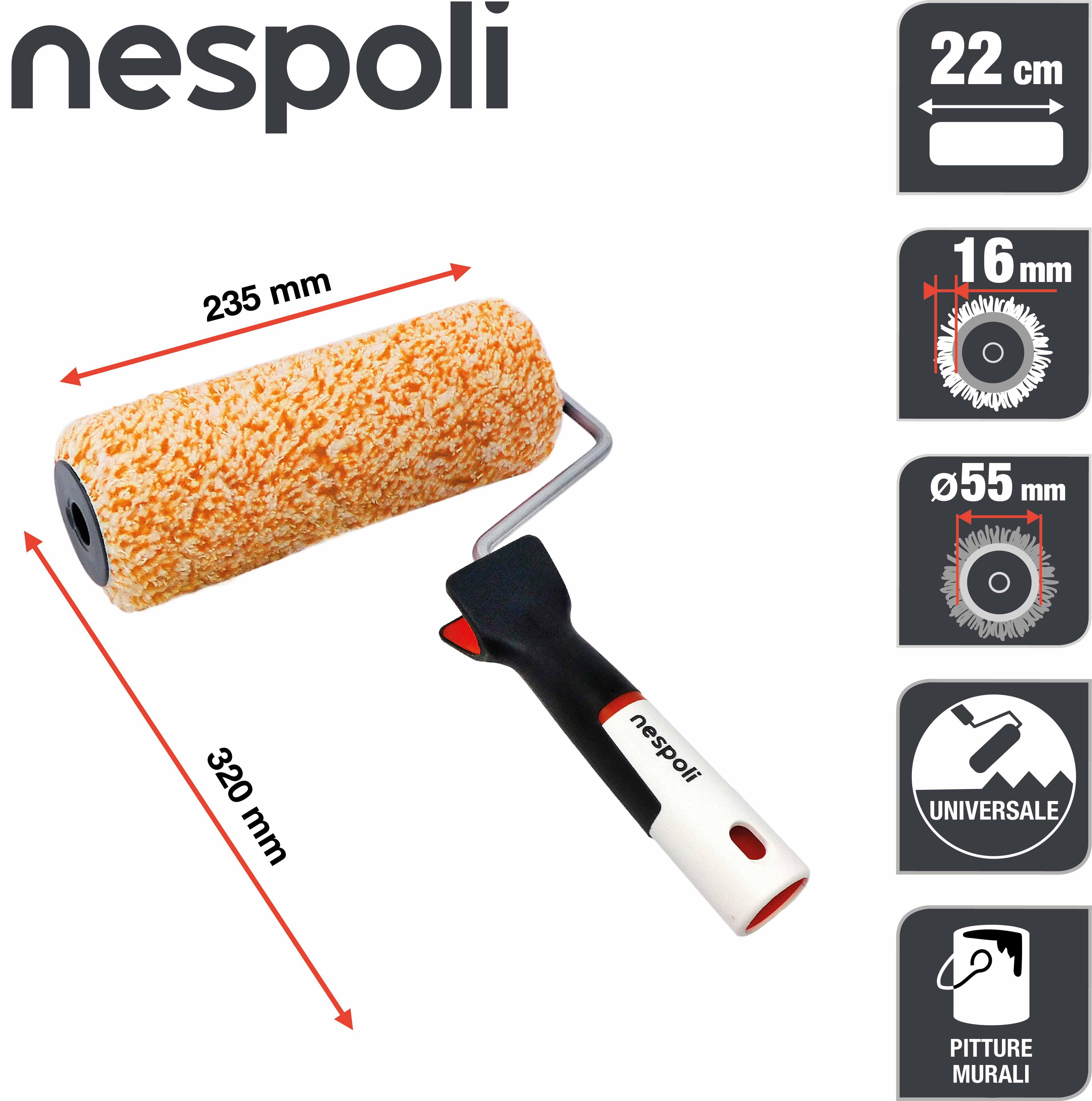 Rullo per dipingere una superficie liscia Termobeta NESPOLI 220 mm - 3