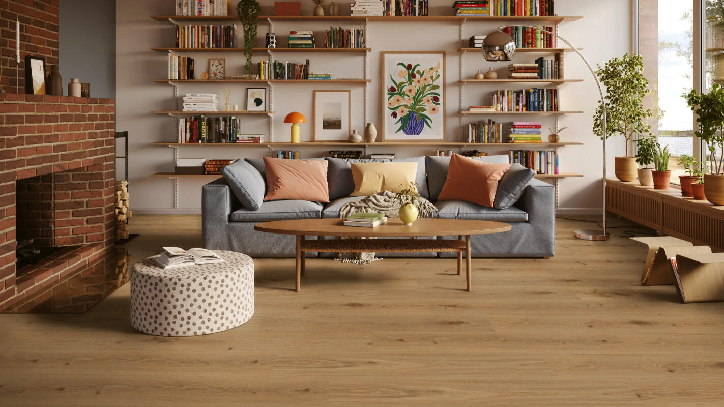 Pavimento vinílico SPC click flutuante Primary intenso extremo Tarkett 5 mm com base NAT375 - 8