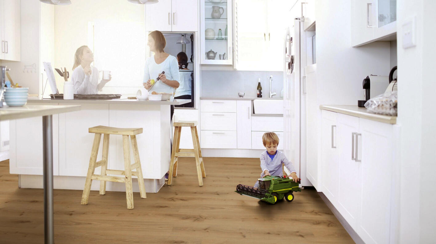 Pavimento vinílico SPC click flutuante Primary intenso extremo Tarkett 5 mm com base NAT375 - 5