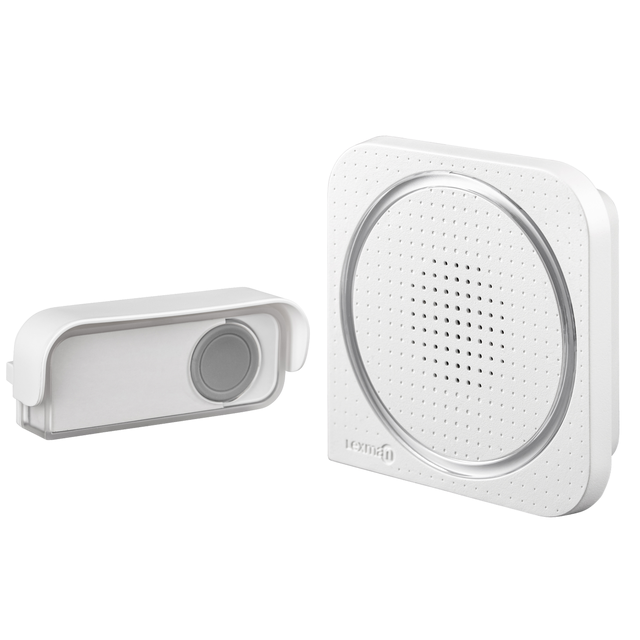 Kit campainha sem fios LEXMAN COM FLASH BRANCO