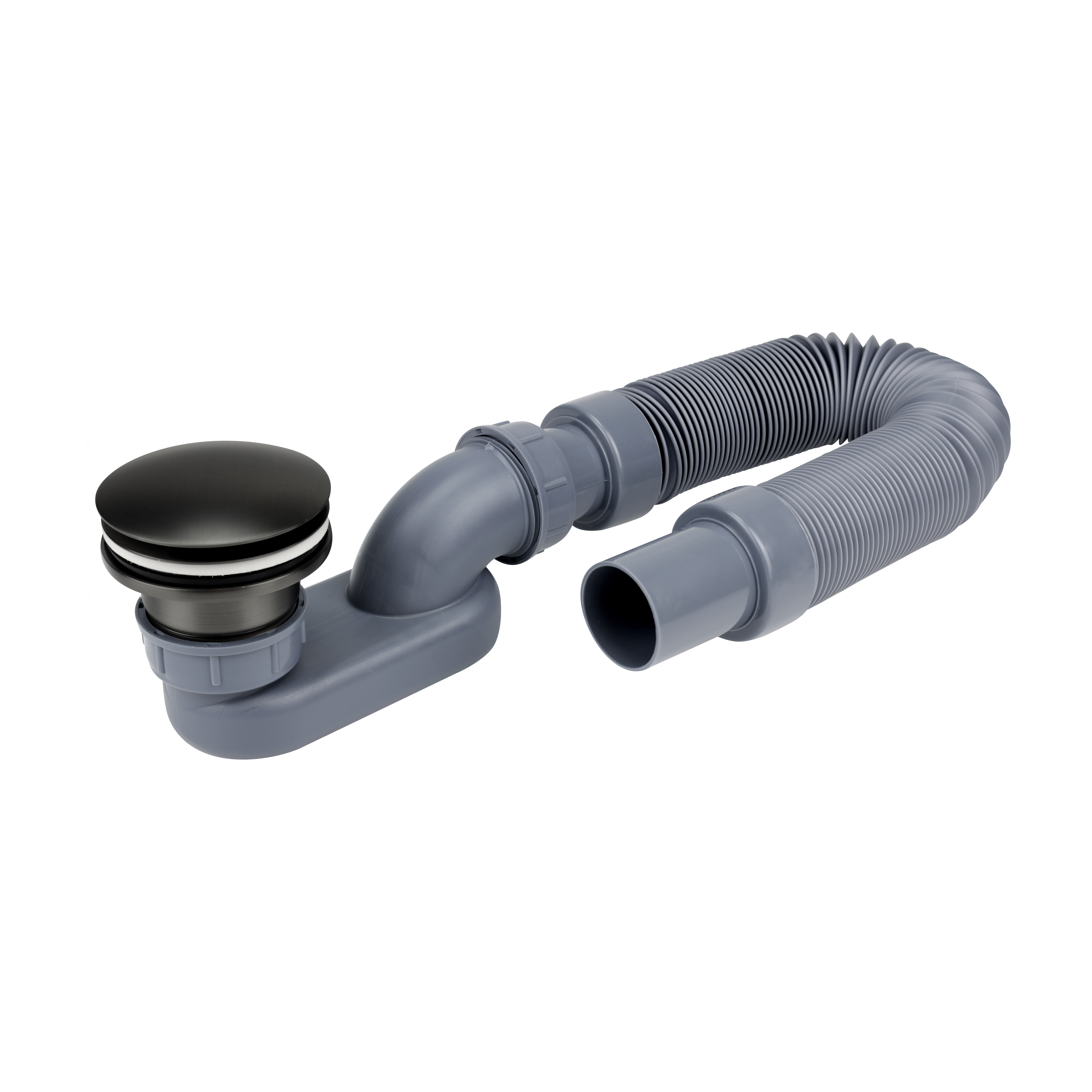 Syfon do wanny lub brodzika 50 mm KLIK-KLAK grafit INSTADRAIN