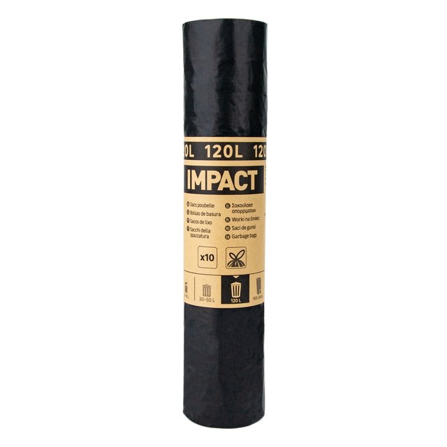 10 sacs-poubelle 120L IMPACT