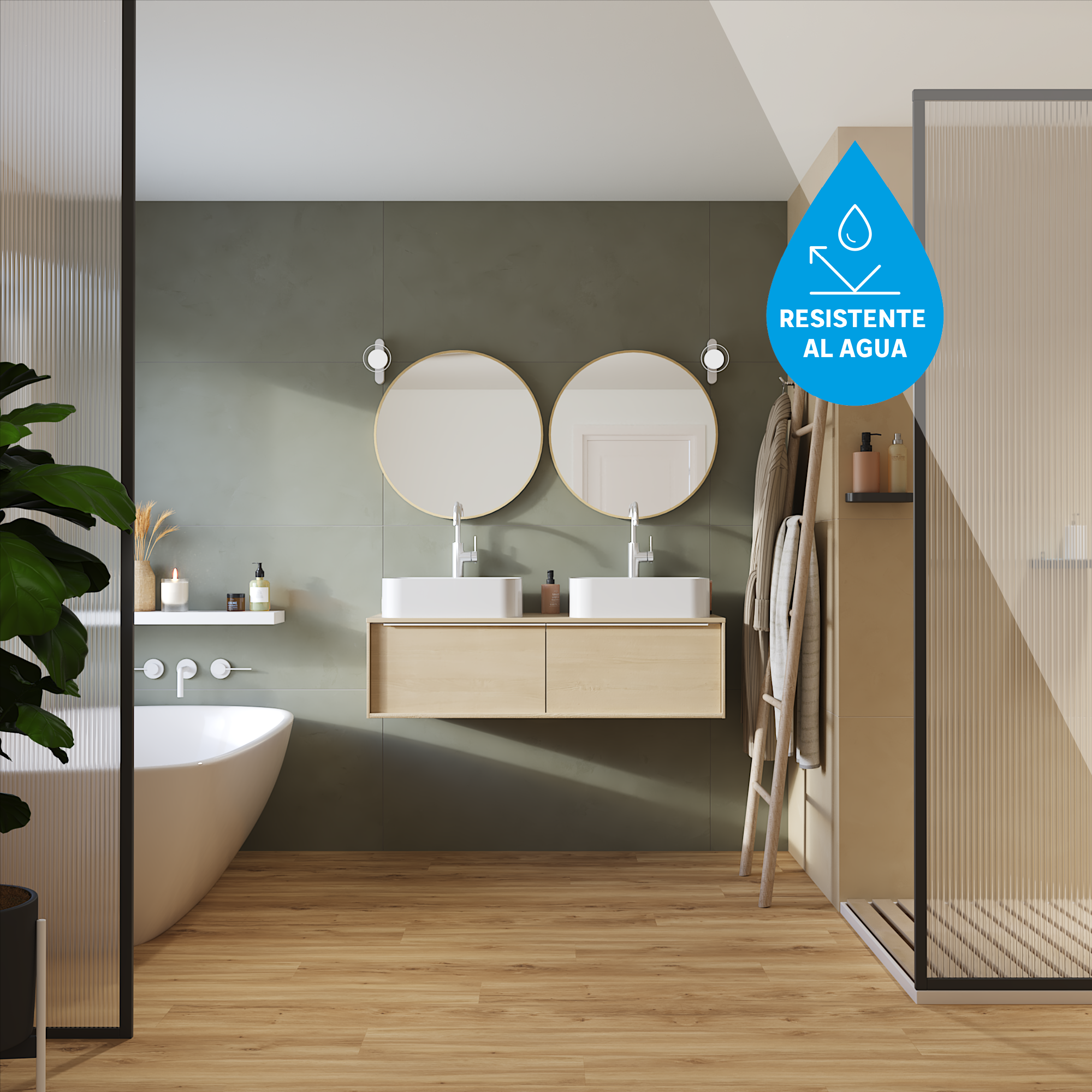 Suelo vinílico SPC clic Zaragoza Extrem efecto madera natural NAT340 ARTENS - 4