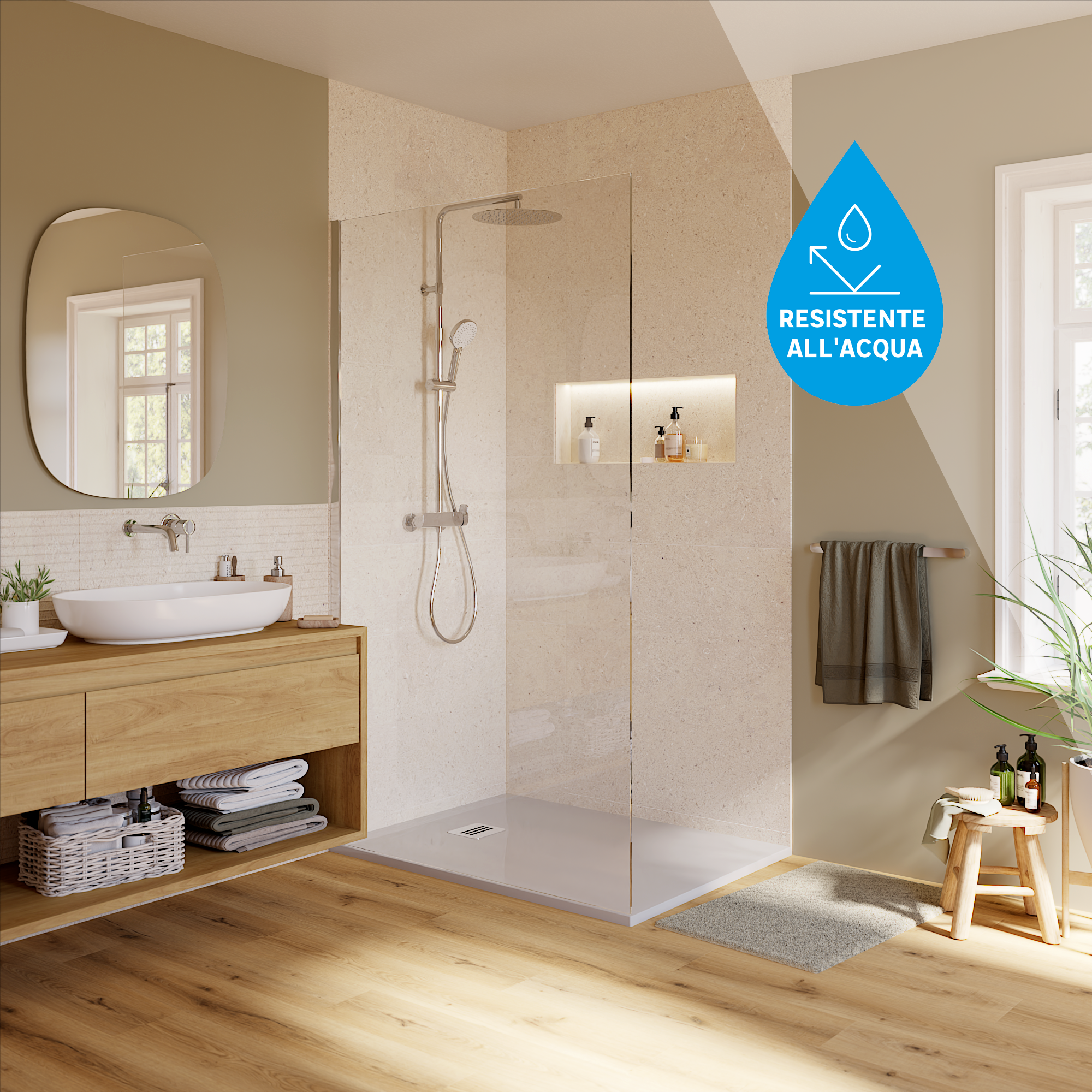 SPC effetto legno marrone Sp 5.5 mm con sottopavimento integrato ARTENS Glentana2 1.54 m² - 3