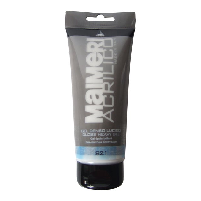 Colore acrilico MAIMERI per paste acriliche Trasparente denso lucido 200 ml