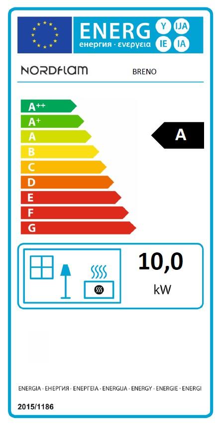 Piec kominkowy Breno eko 10 kW Nordflam - 2