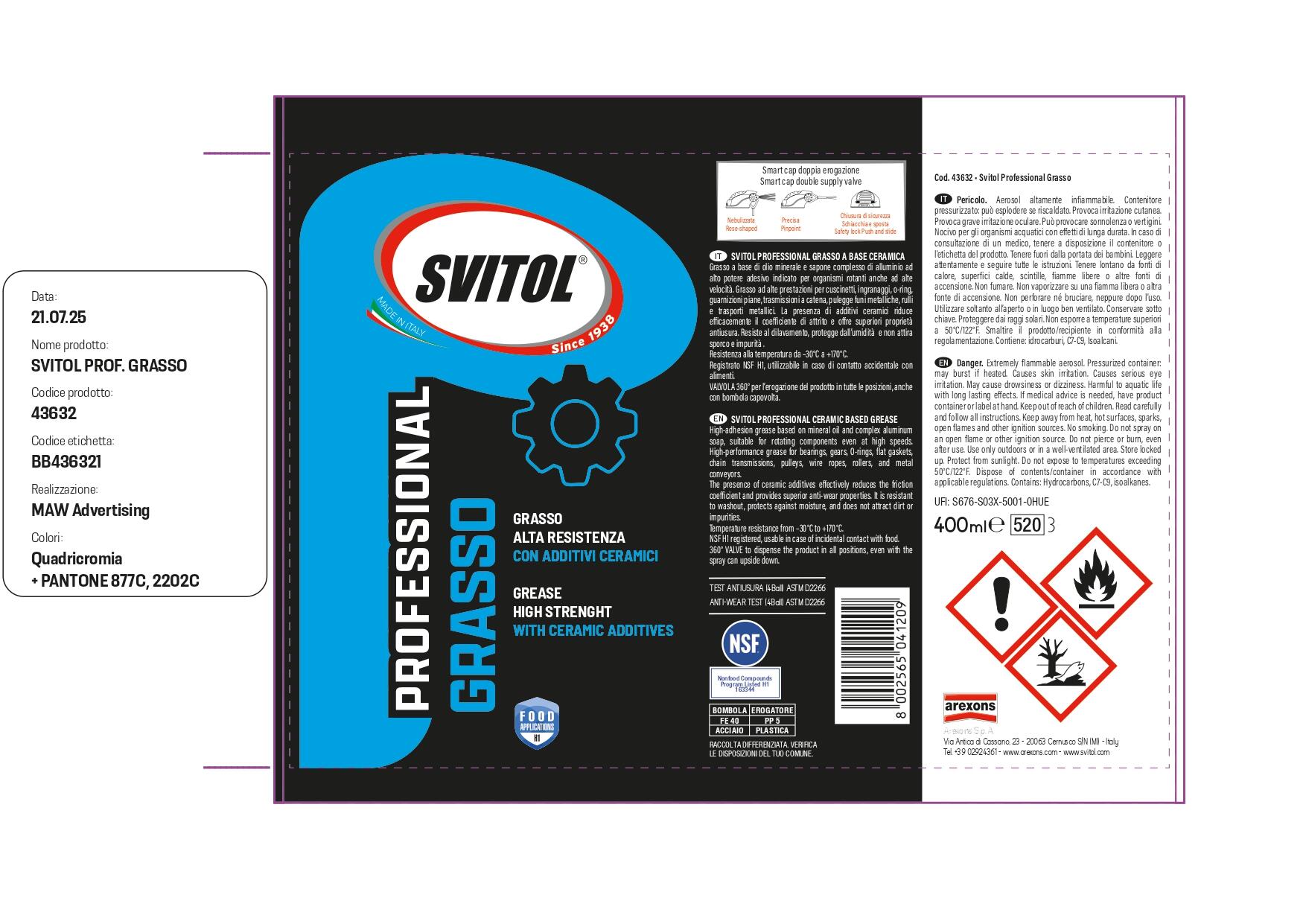 Grasso SVITOL PROFESSIONAL spray 400 ml - 2