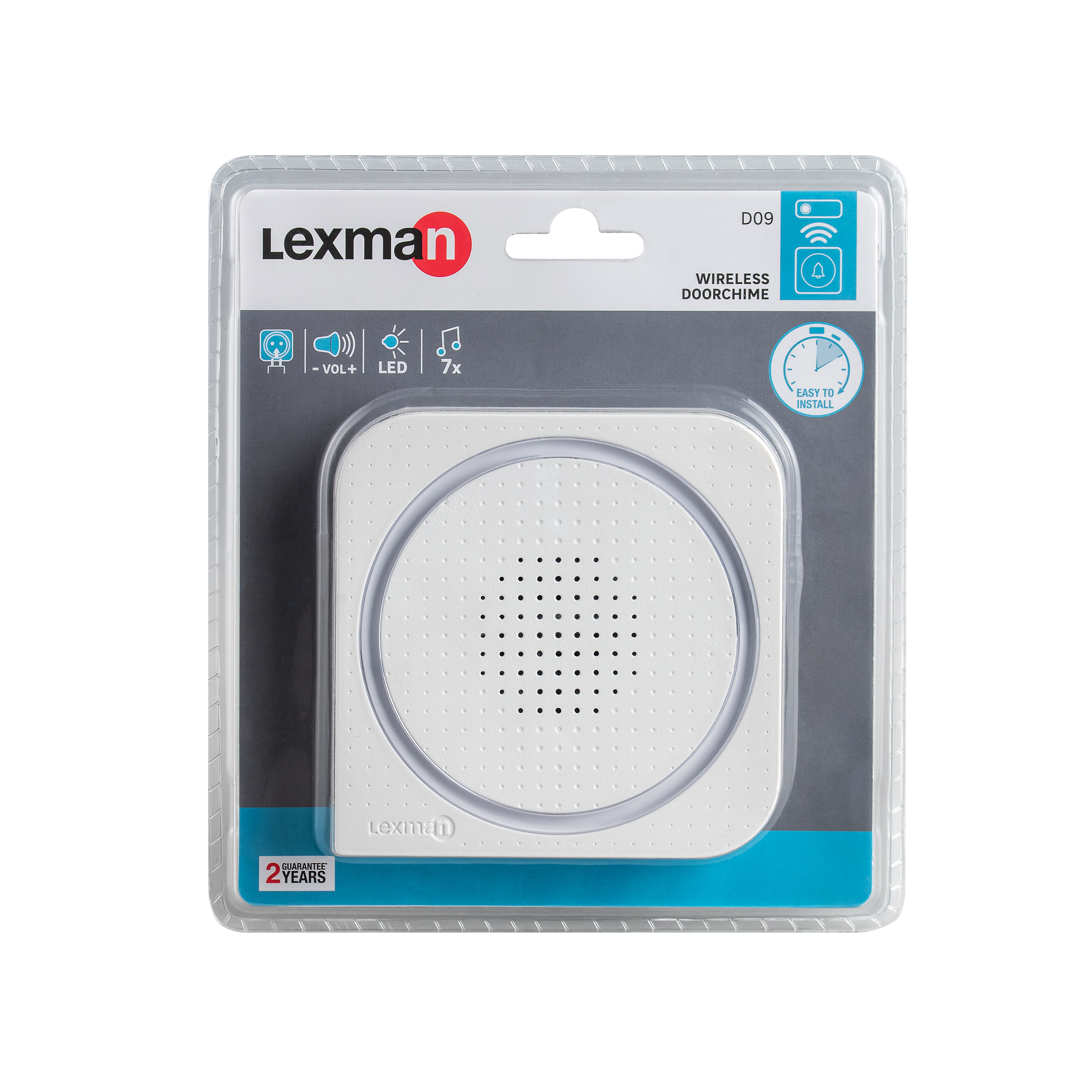 Campainha sem fios LEXMAN LIGAÇÃO TOMADA BRANCO - 5