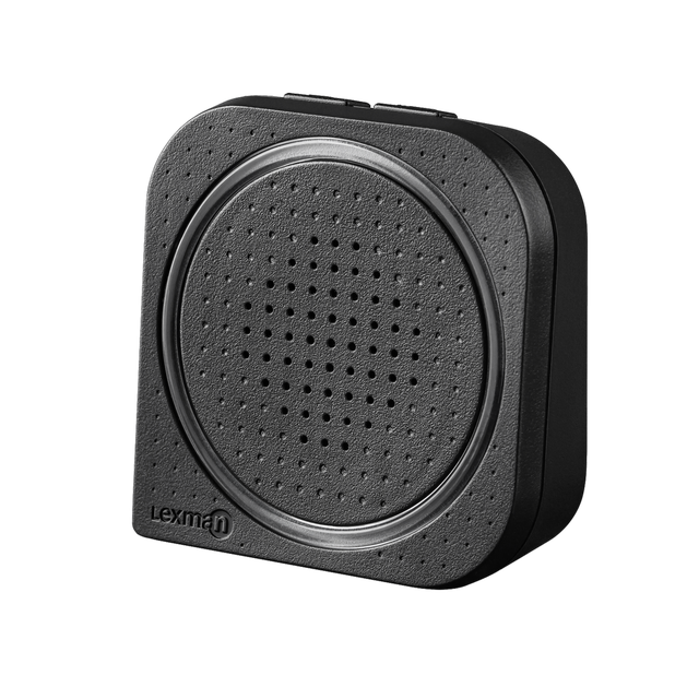 Campainha sem fios portátil LEXMAN COM VIBRAÇÃO PRETO