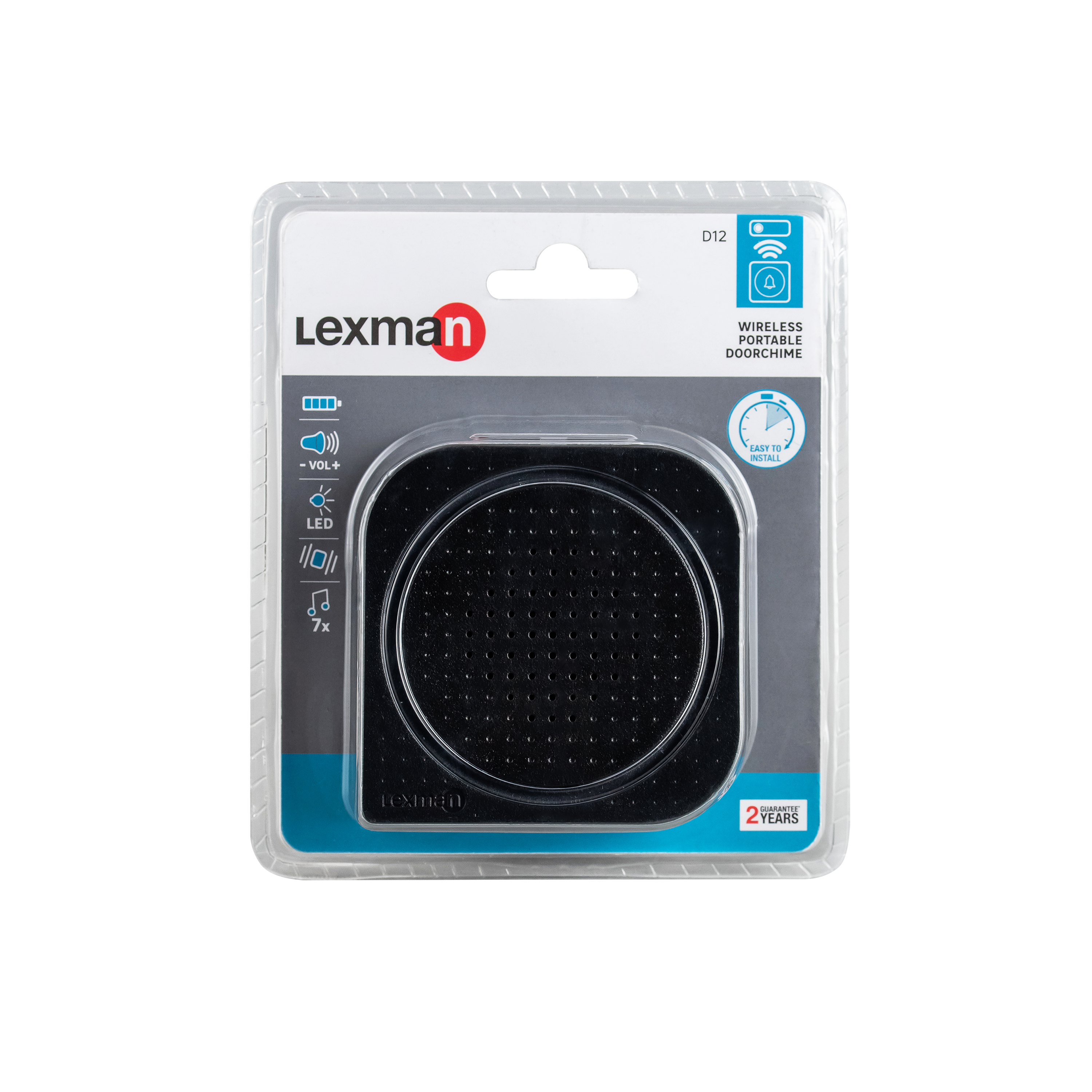 Carillon sans fil D12 LEXMAN, noir - 9
