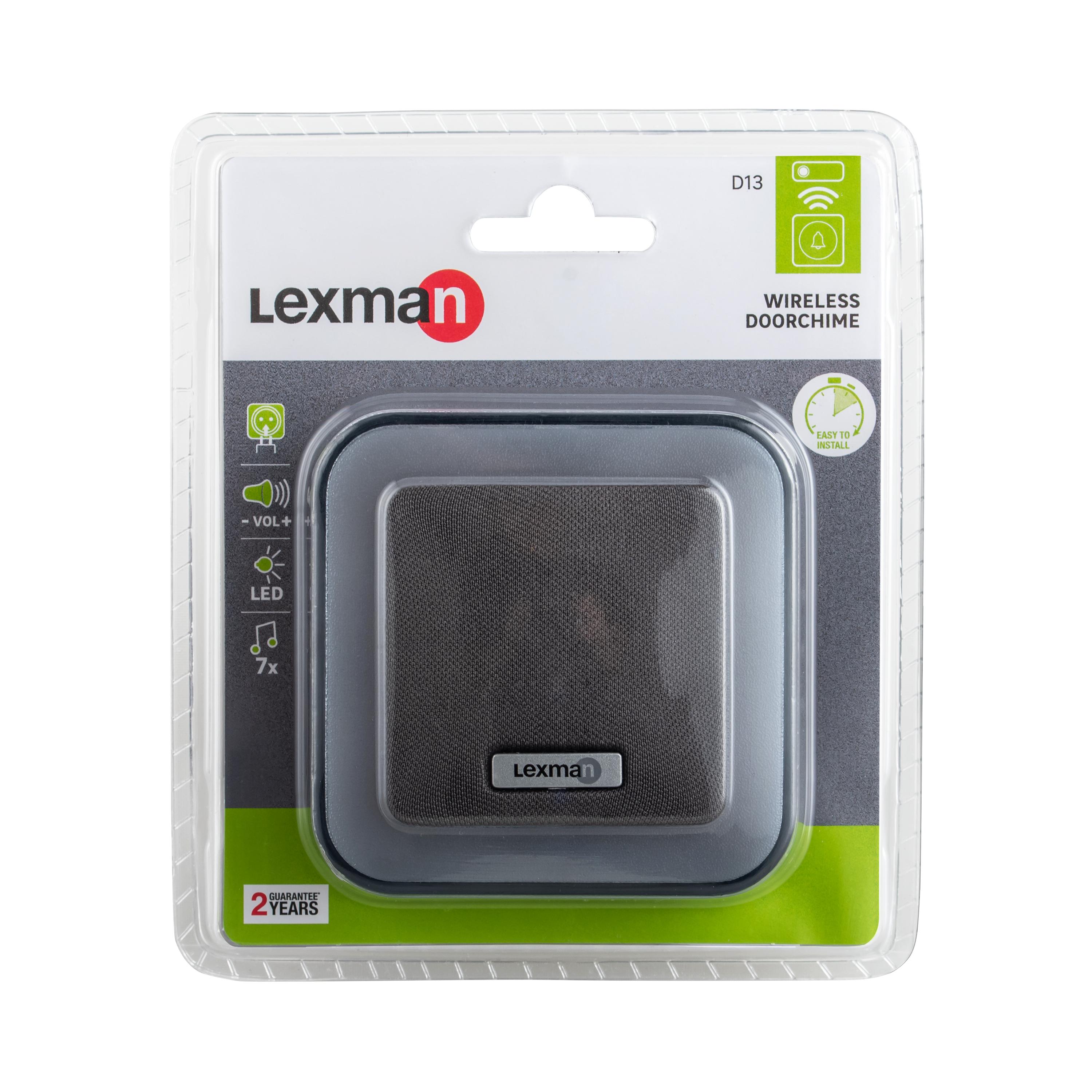 Carillon sans fil D13 LEXMAN, gris / argent - 8