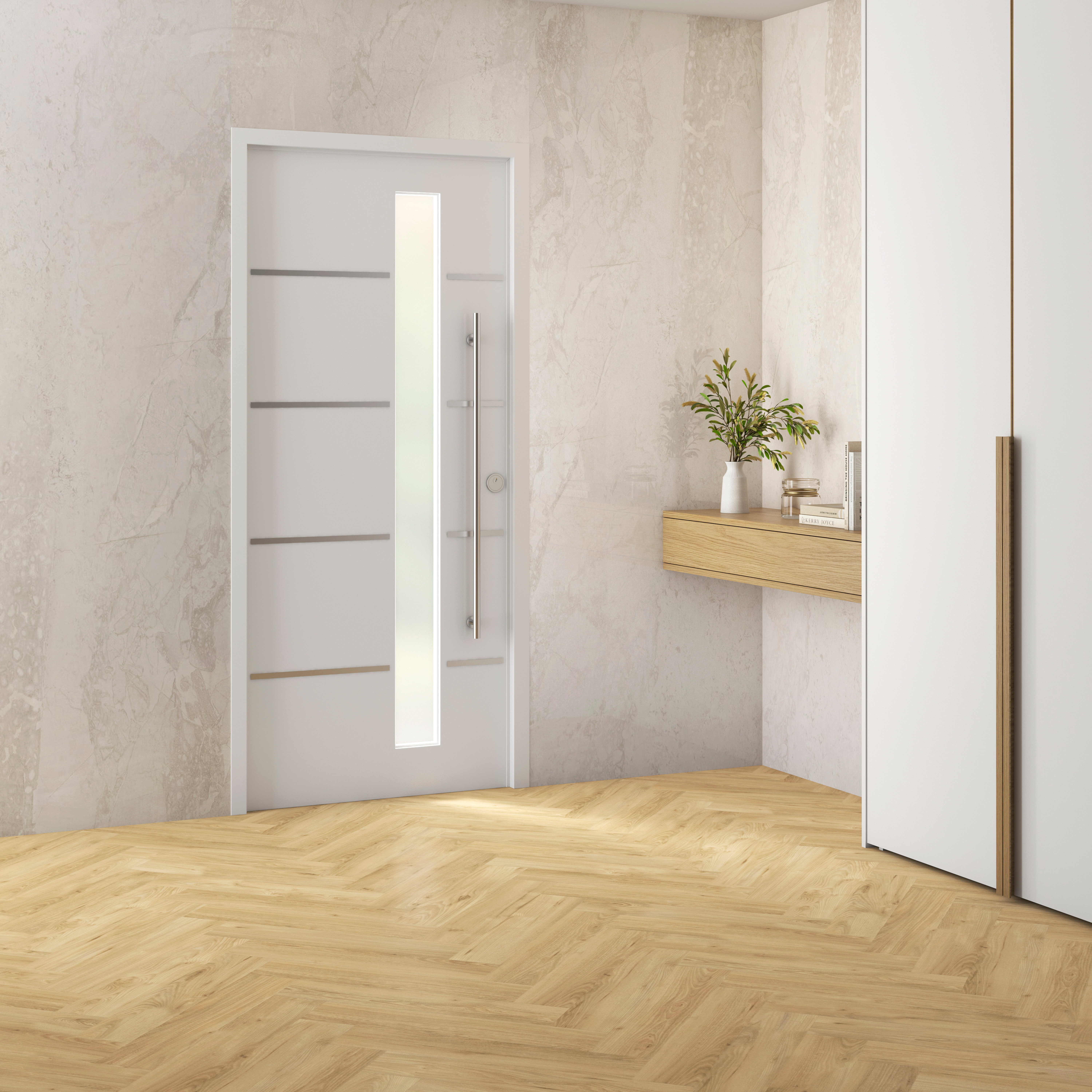 Suelo vinílico SPC clic Malte Extrem efecto madera espiga natural NAT348 ARTENS - 4