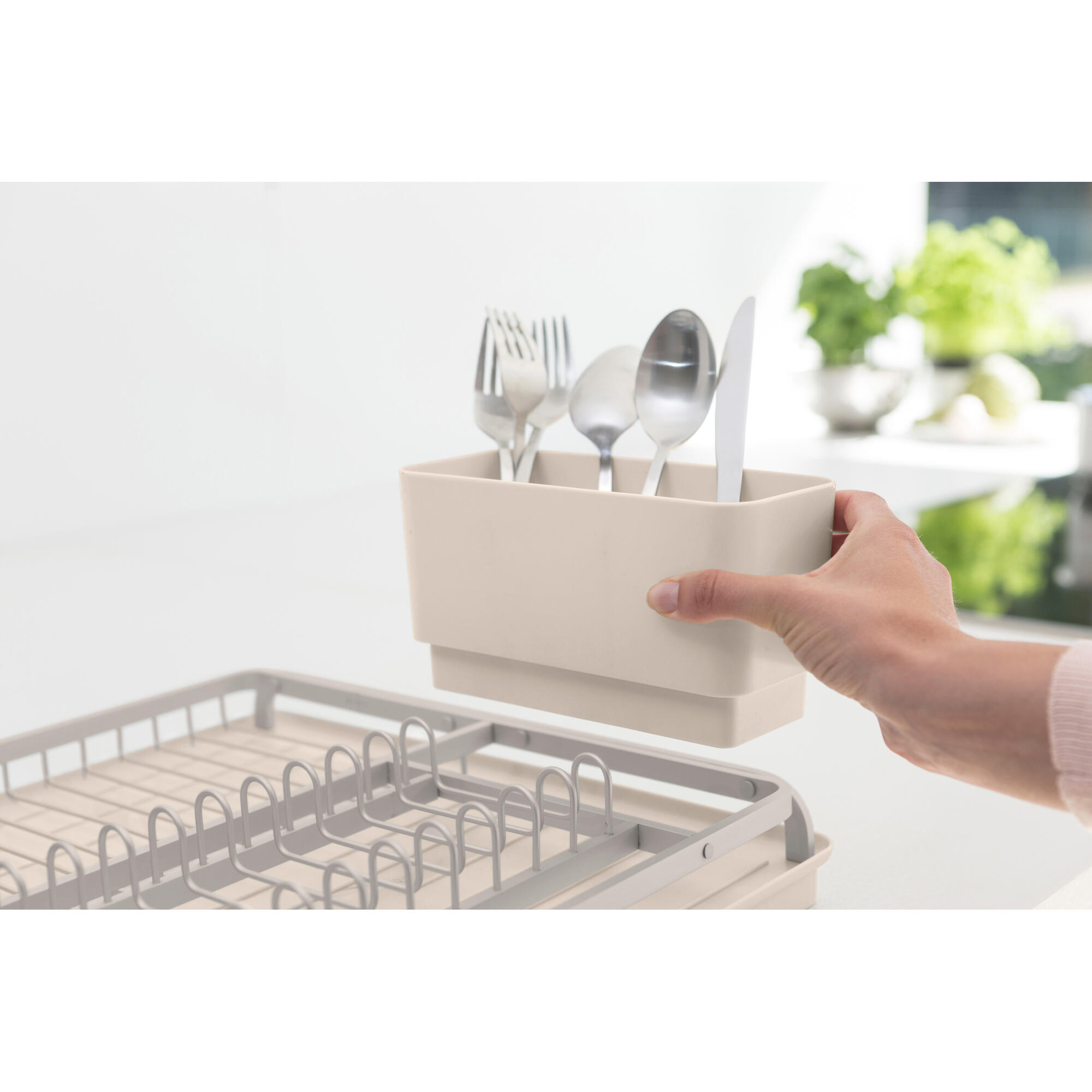 Escorredor compacto grande bege Soft Brabantia - 6