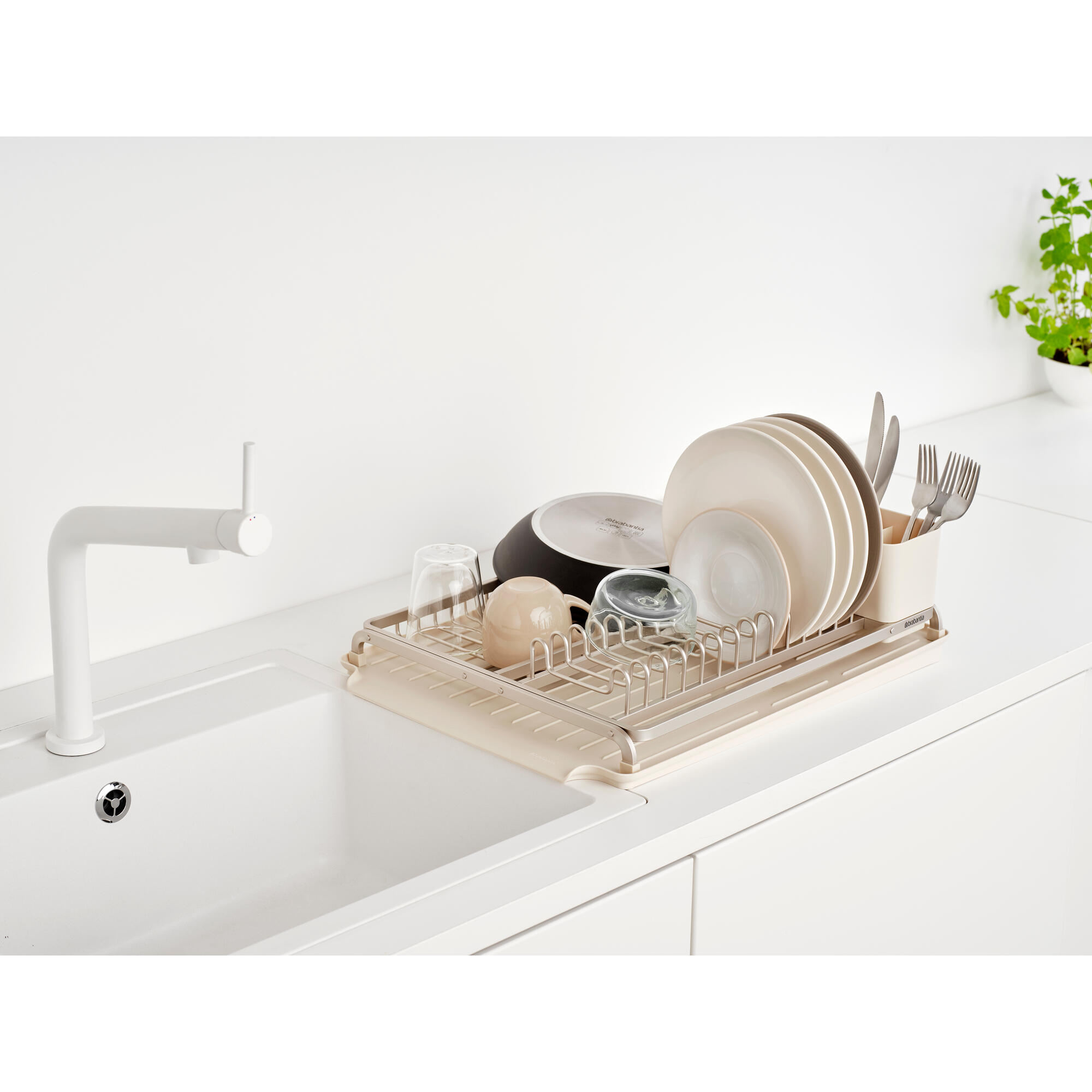 Escorredor compacto grande bege Soft Brabantia - 17