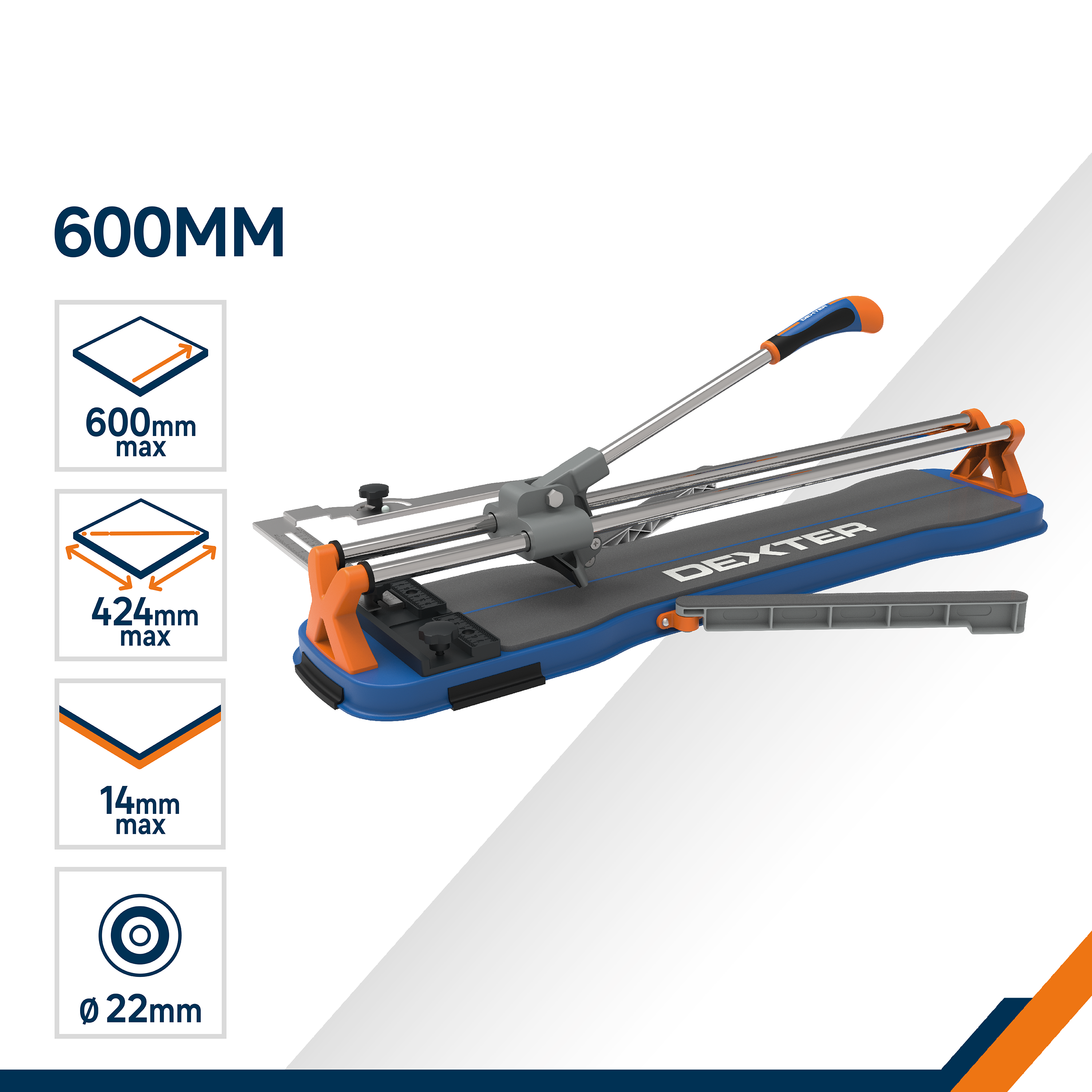 Ręczna przycinarka do płytek GND-600NEW maks.dł. 600 mm Dexter
