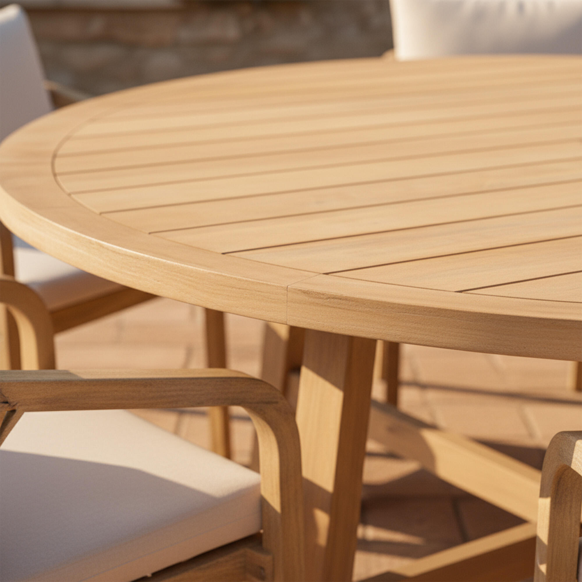 Set de comedor Siena de madera de acacia 6 plazas - 4