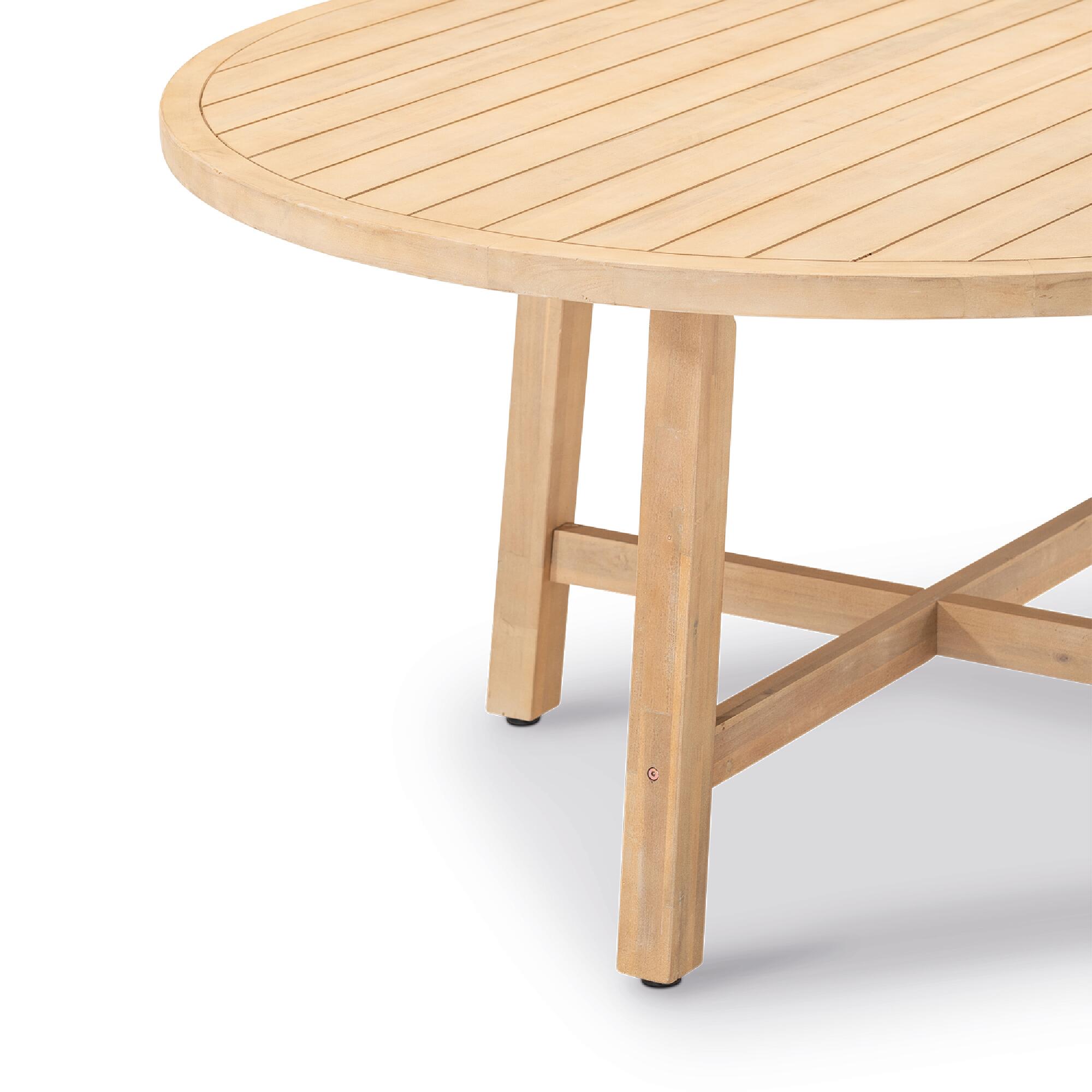 Set de comedor Siena de madera de acacia 6 plazas - 7