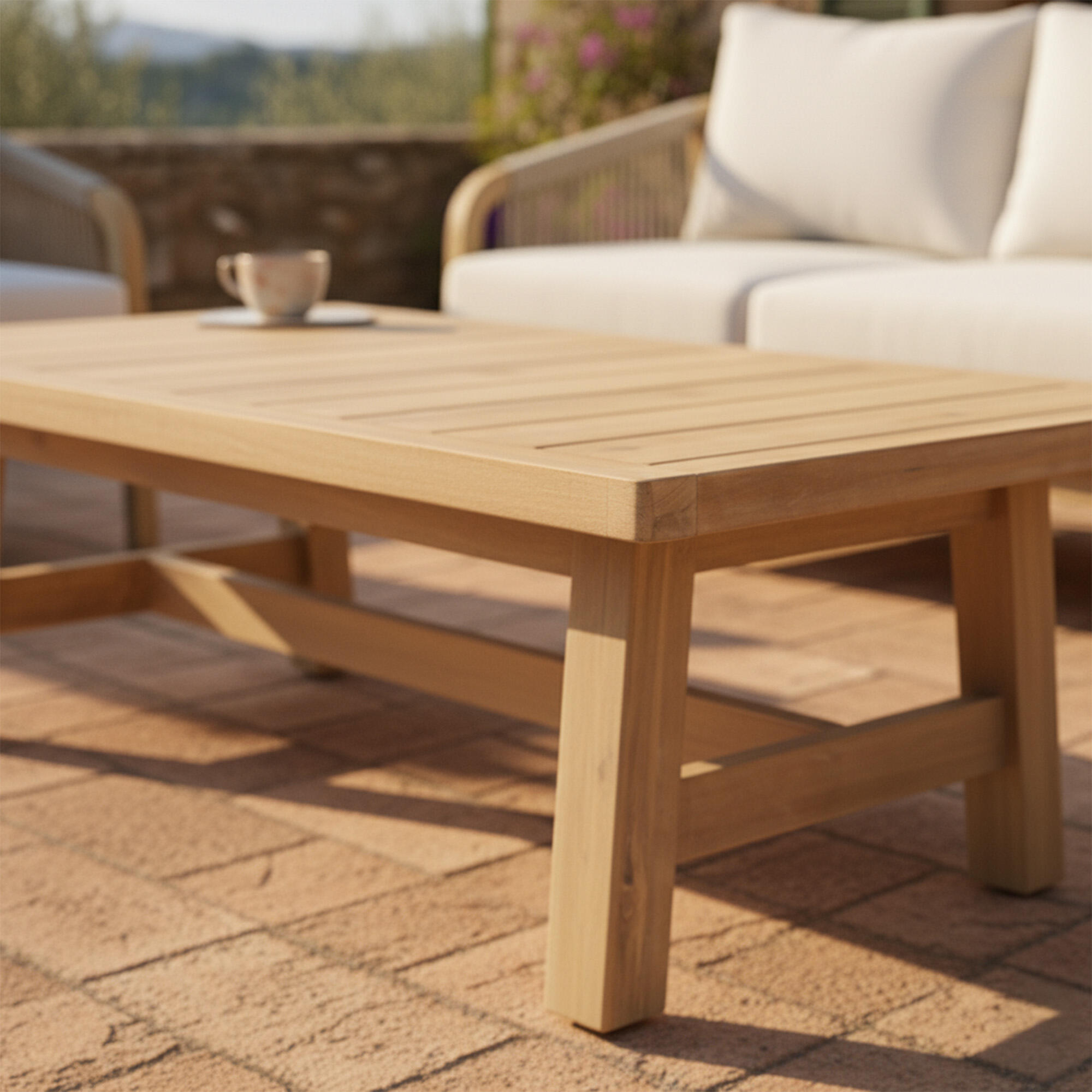 Conjunto de jardín Siena de acacia 5 plazas - 11