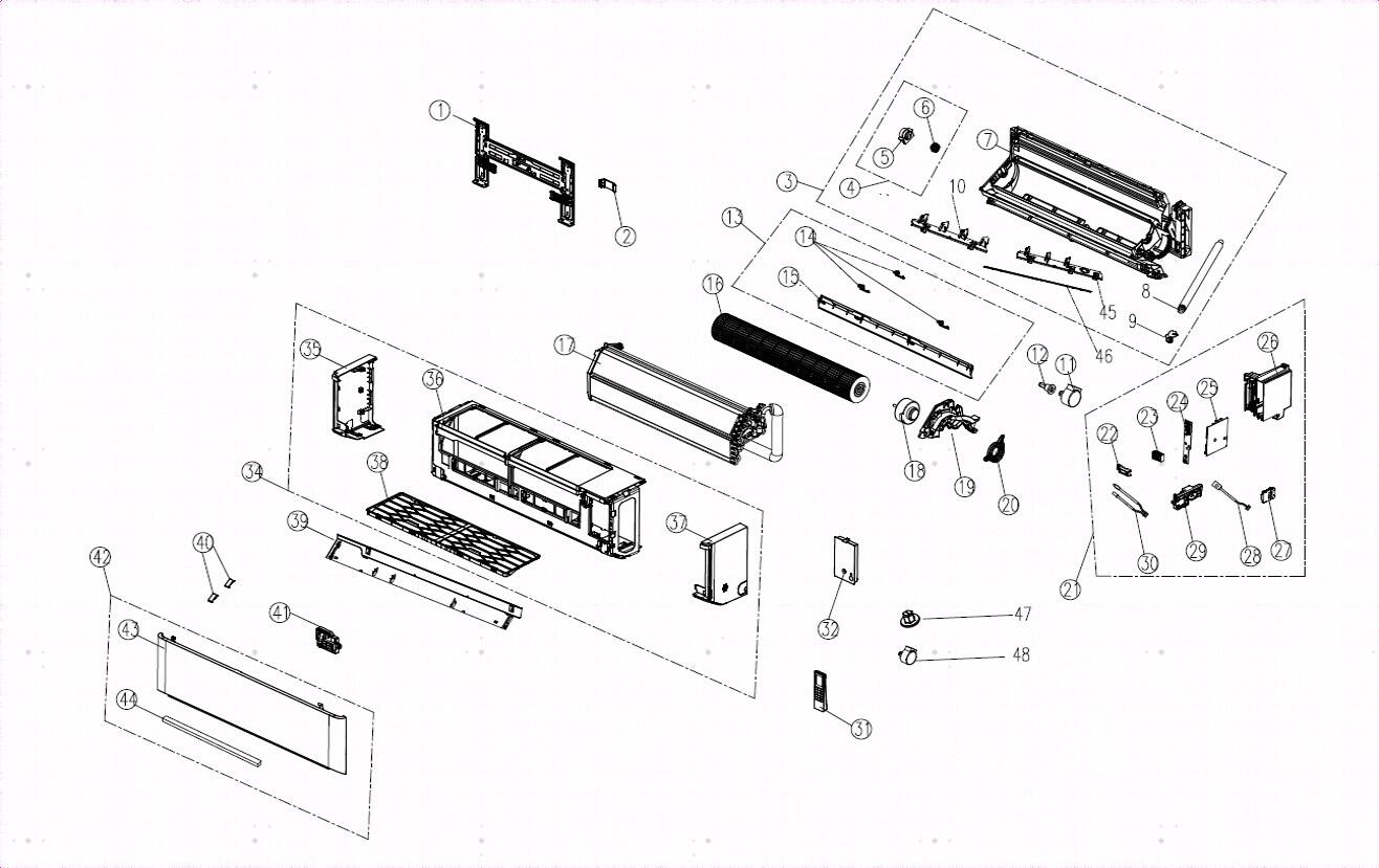Unità interna condizionatore HISENSE 24000 BTU inverter WIFI A++/A++ serie UNI AIR - 10