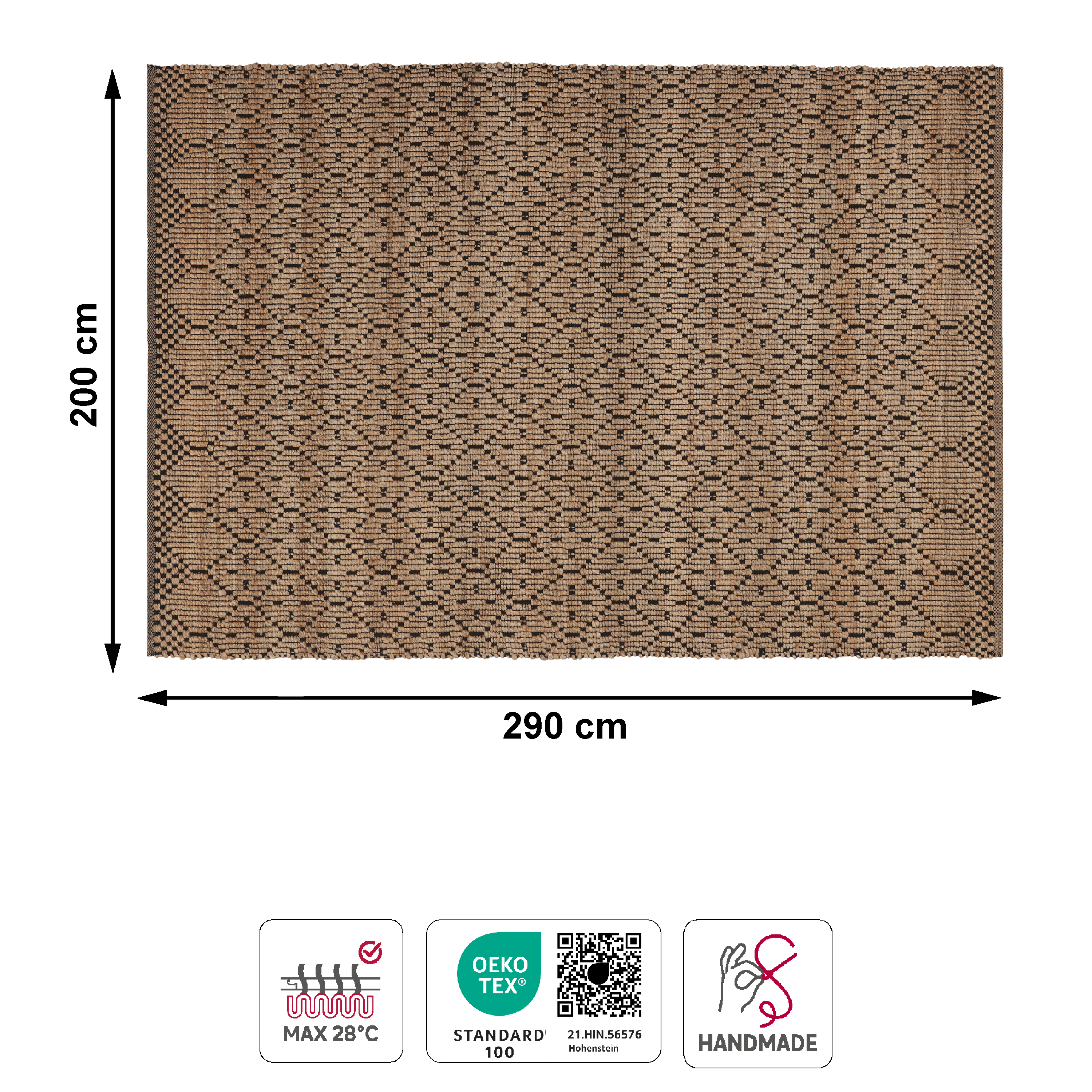 Tapete étnico Balkan 200x290cm bege Inspire - 6