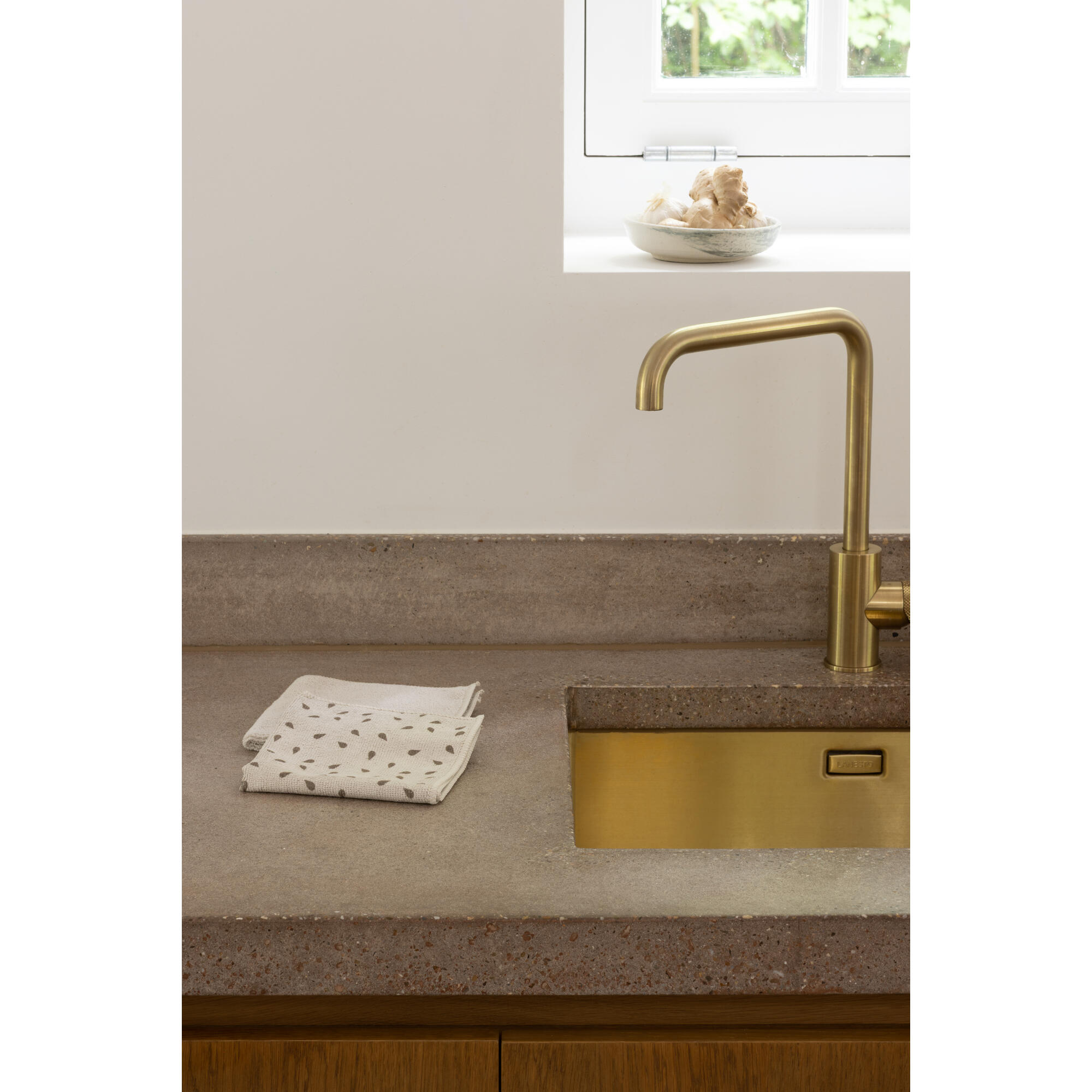 Paño limpiaplatos microfibra BRABANTIA beige 30x30 cm (2u) - 9