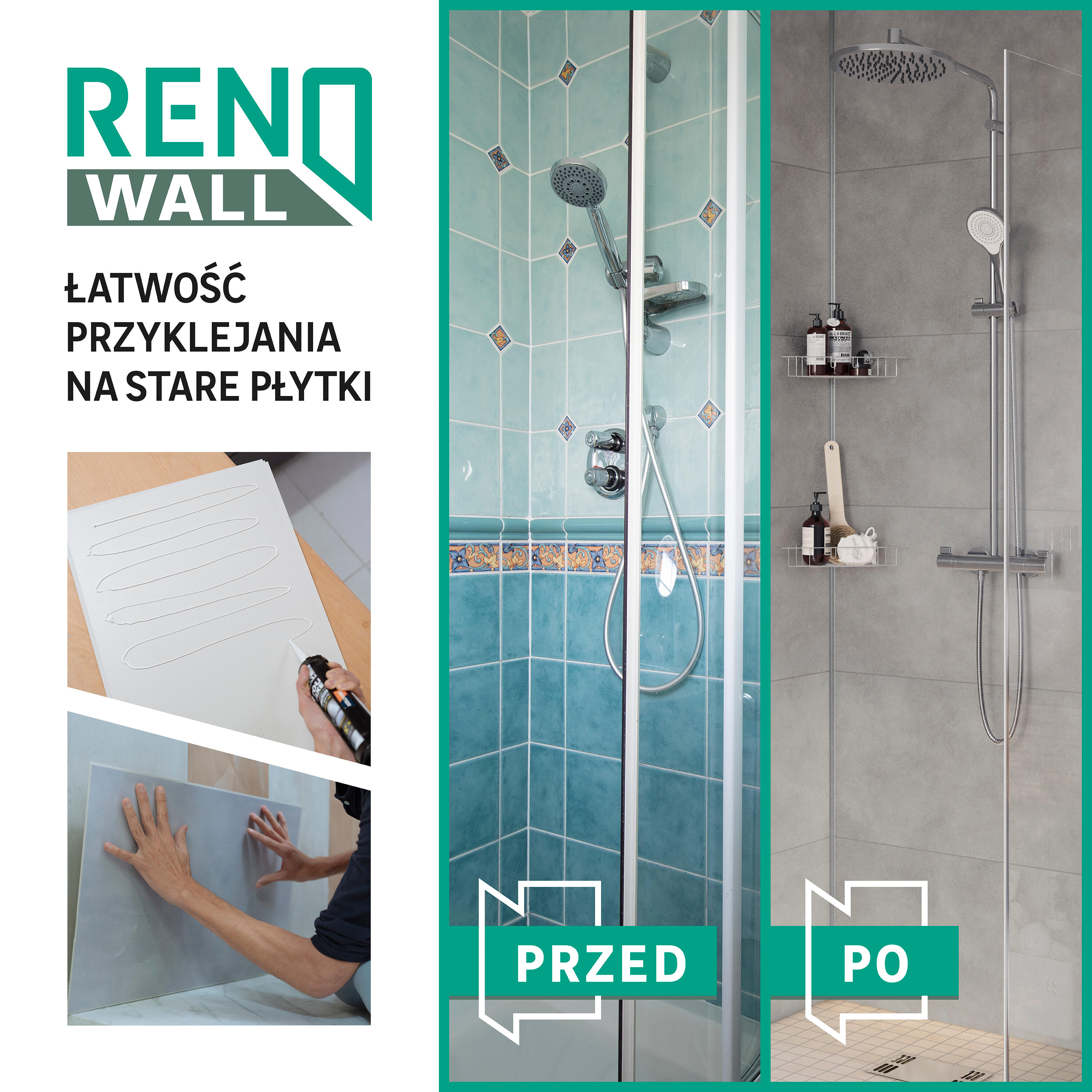 Panele ścienne winylowe 40x70 cm Marmur Blush Renowall biały marmur Artens - 10