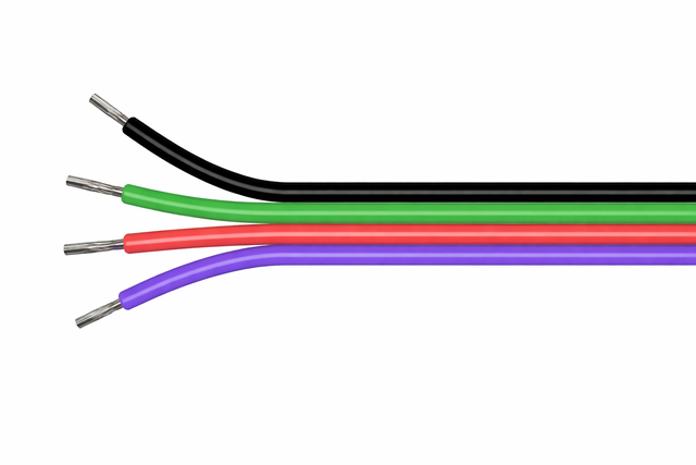 CABLE CONEXIÓN PARA TIRA LED RGB 4X0.22 5 METROS